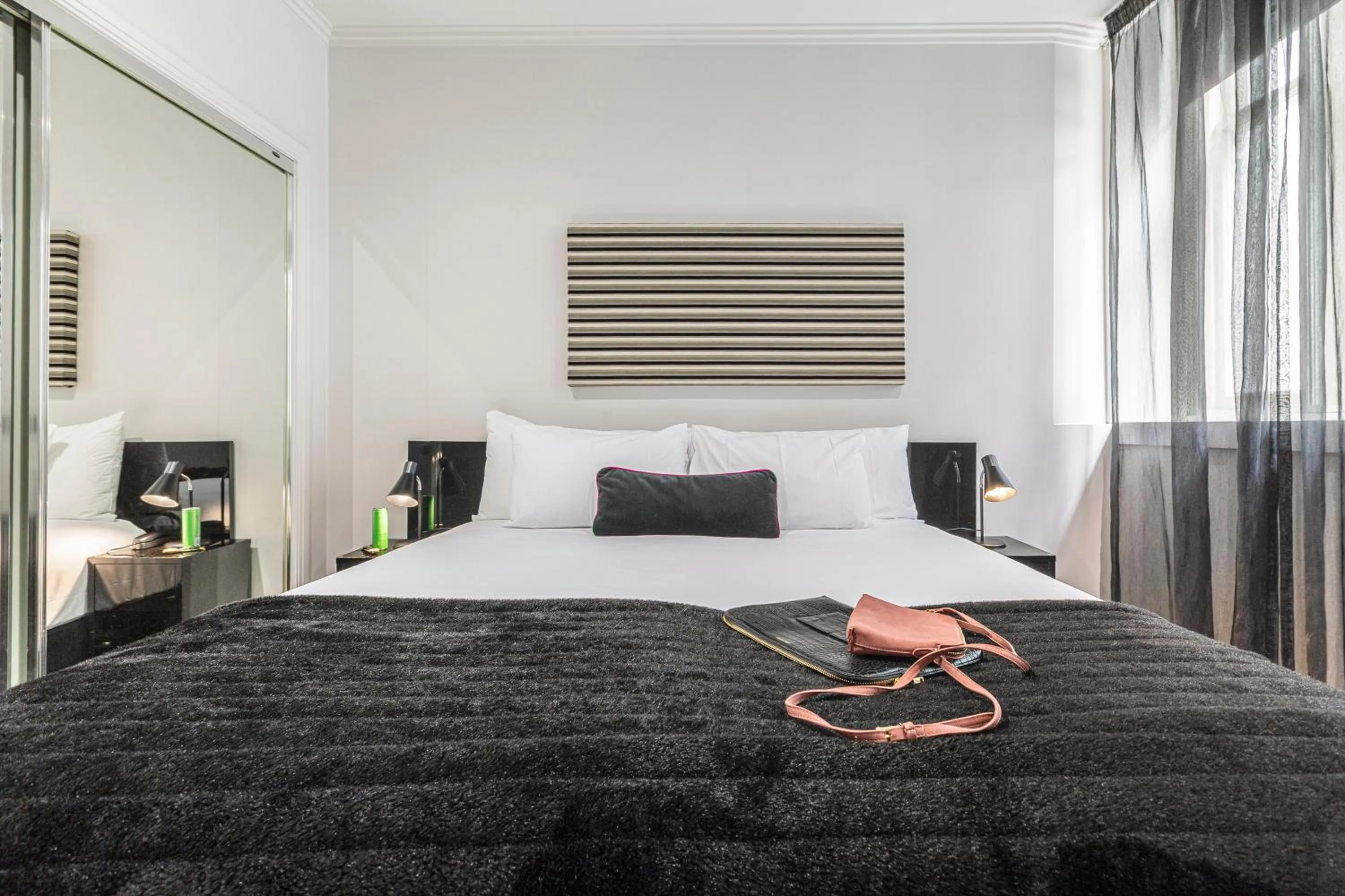 Bedroom, Bed in Punthill Apartment Hotel - Flinders Lane