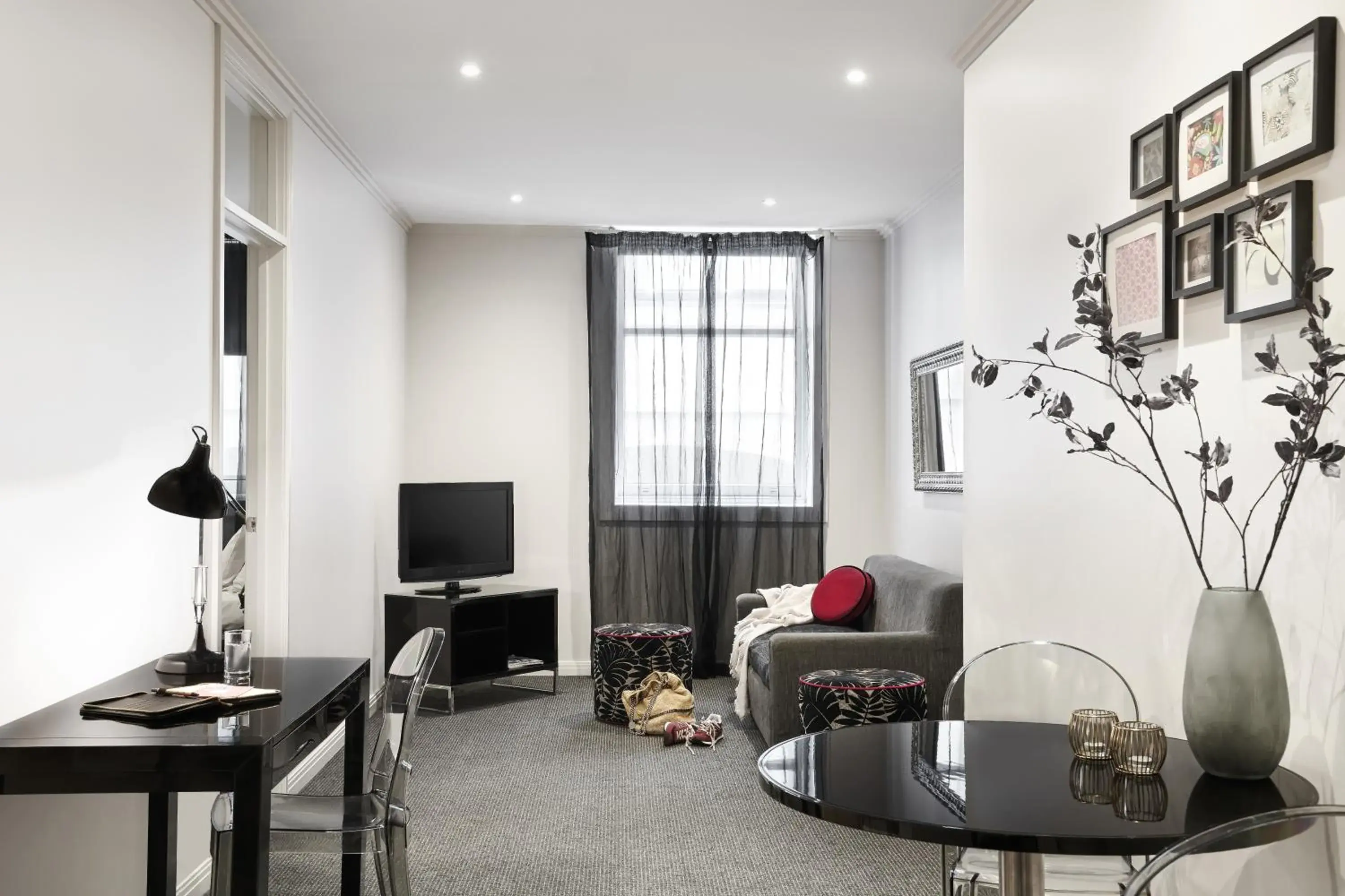 Living room in Punthill Apartment Hotel - Flinders Lane Living room in Punthill Apartment Hotel - Flinders Lane