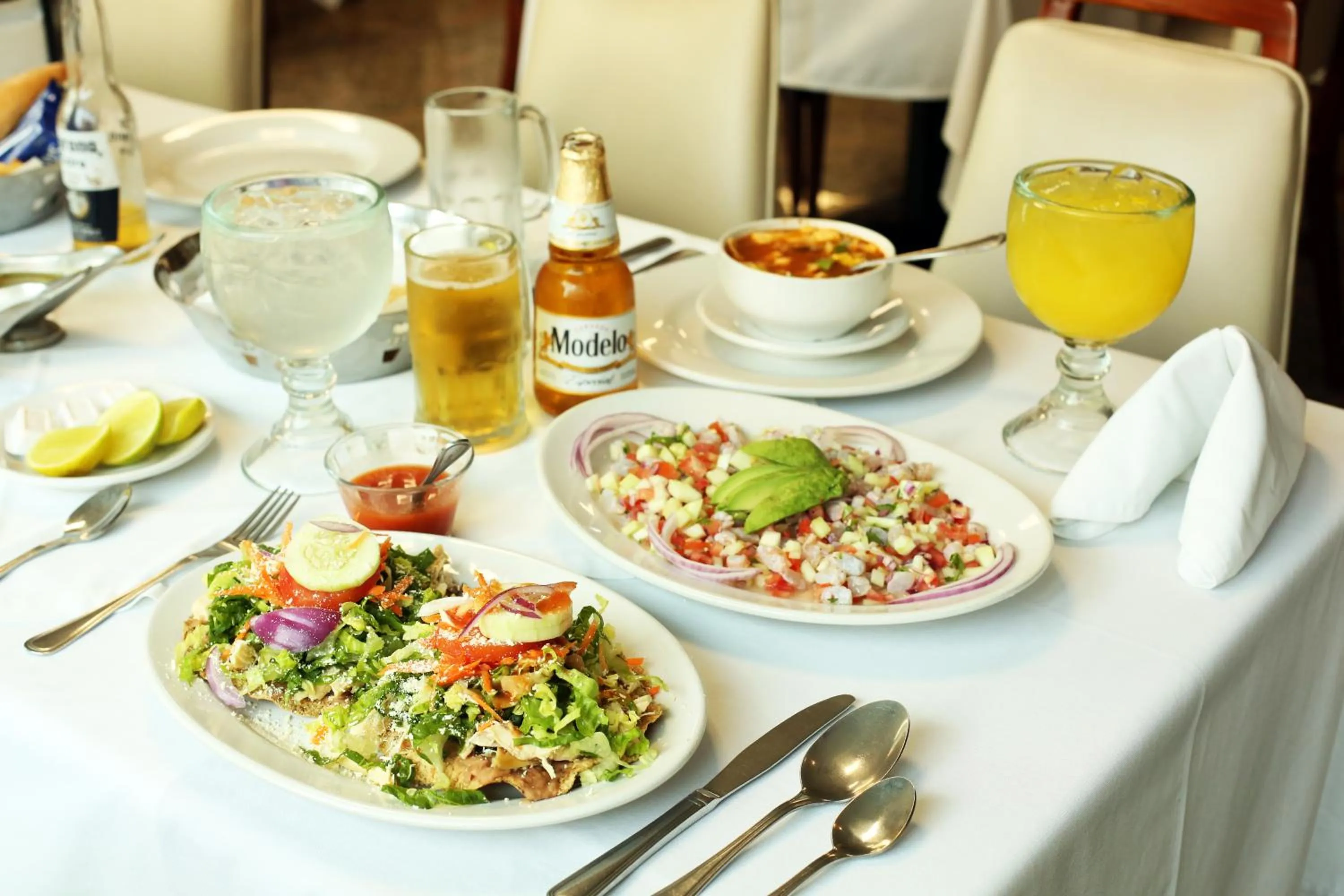 Food close-up in Hotel Fray Junipero Serra