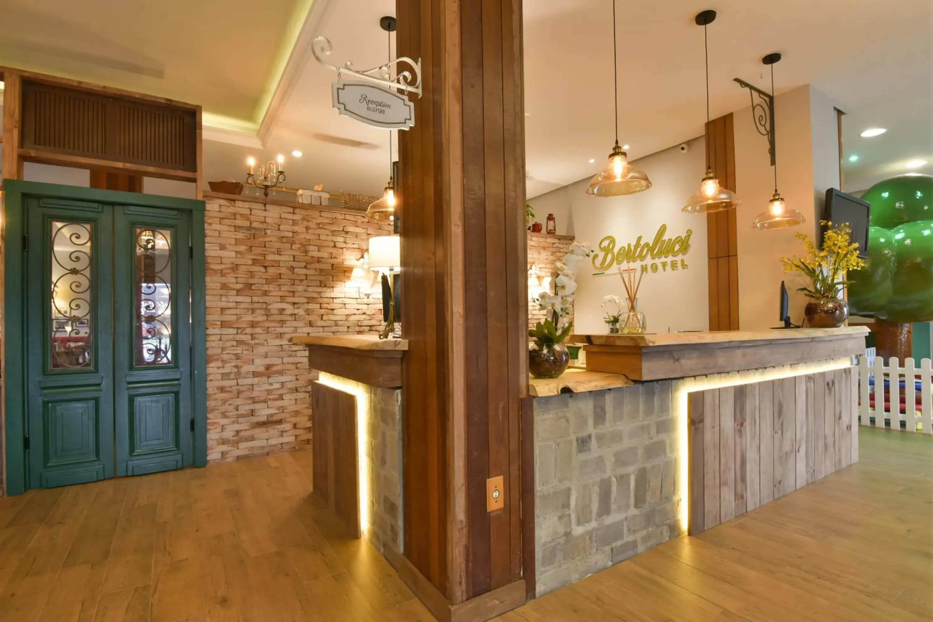 Lobby or reception in Hotel Bertoluci Lobby or reception in Hotel Bertoluci