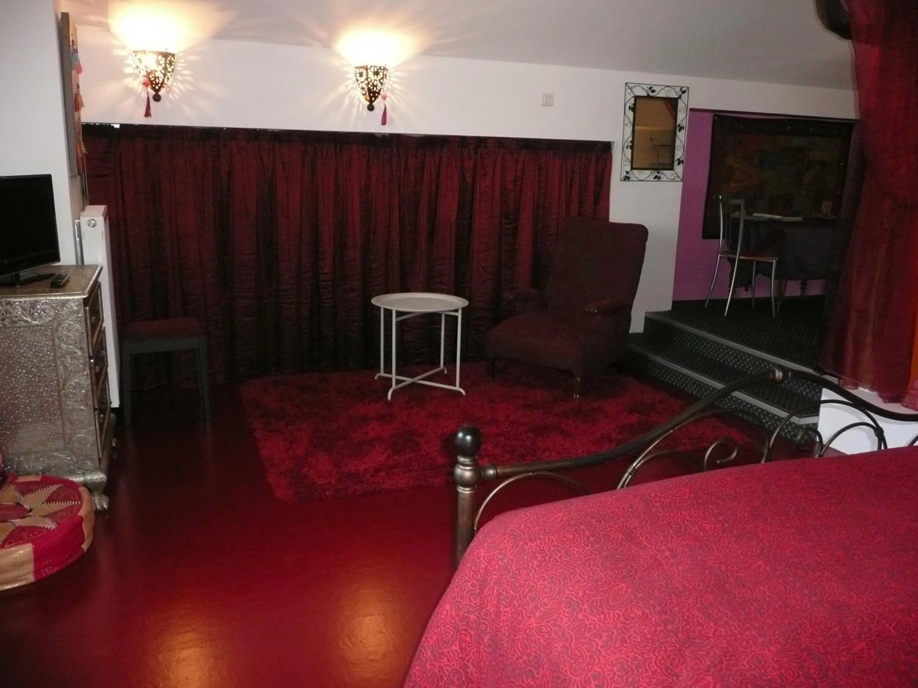 Living room, Bed in Au Palton