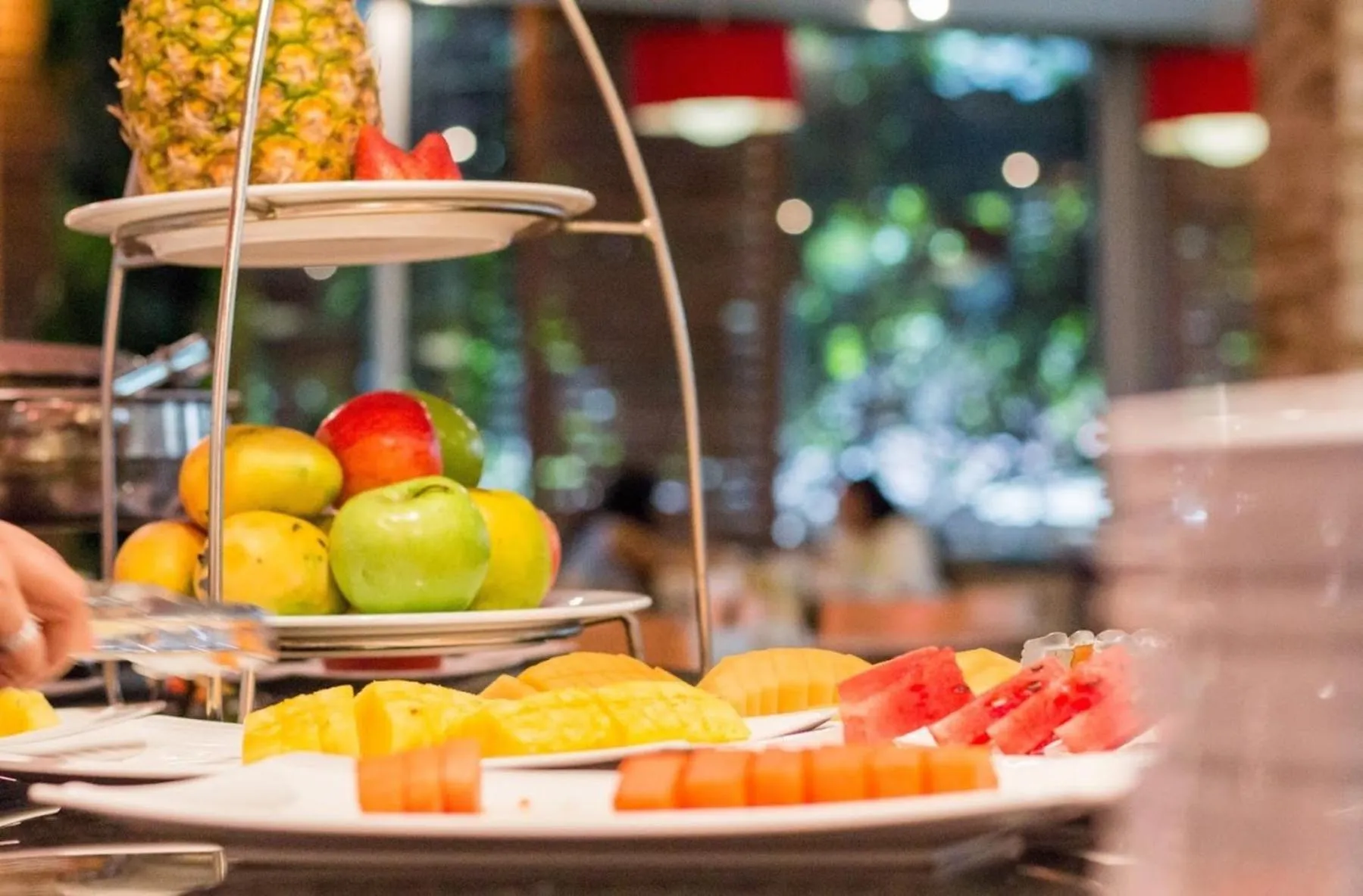 Buffet breakfast in Novelty Suites Hotel - Oviedo Mall