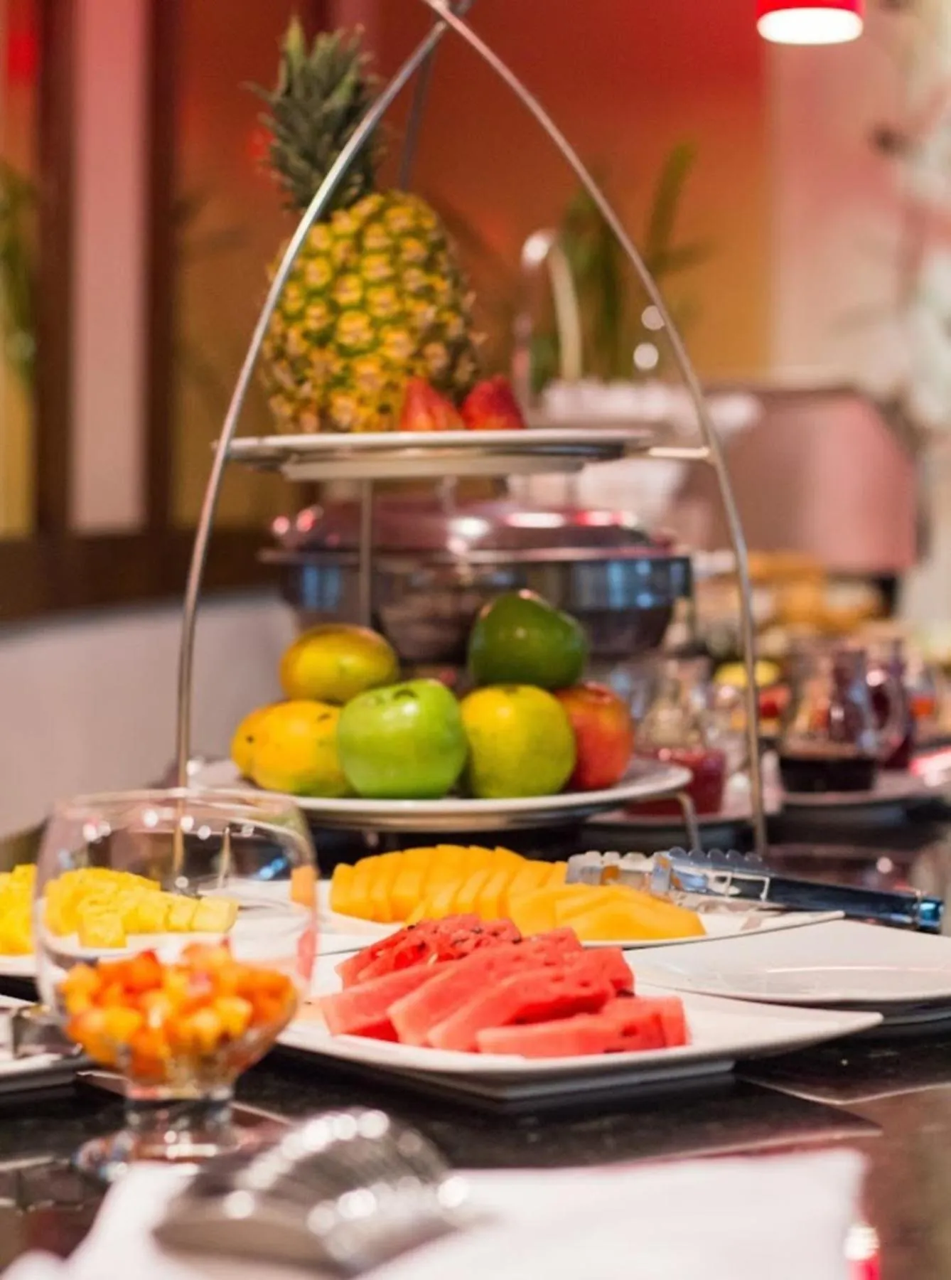 Buffet breakfast in Novelty Suites Hotel - Oviedo Mall