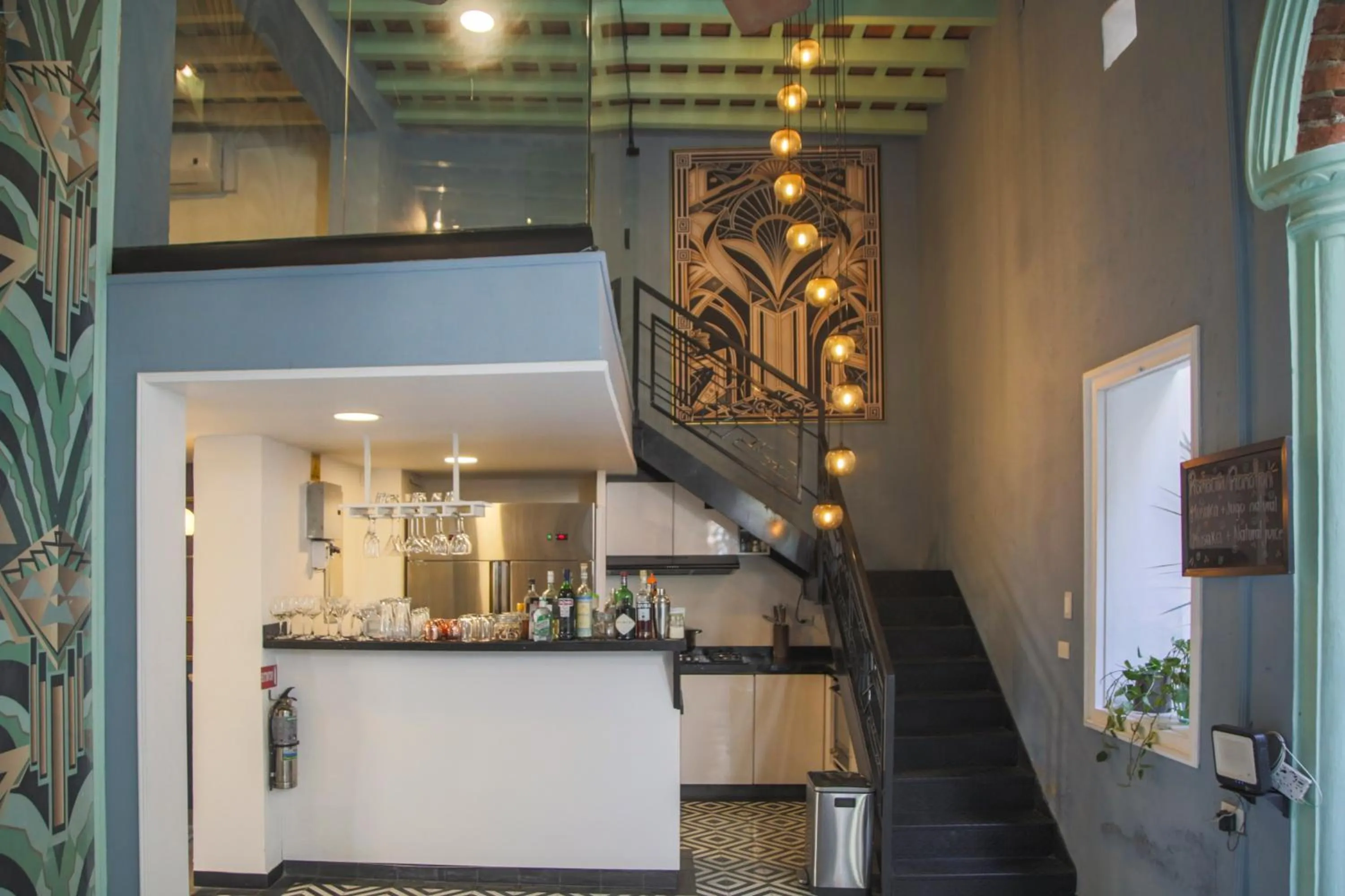 Kitchen or kitchenette in Casa Verde Boutique Hotel