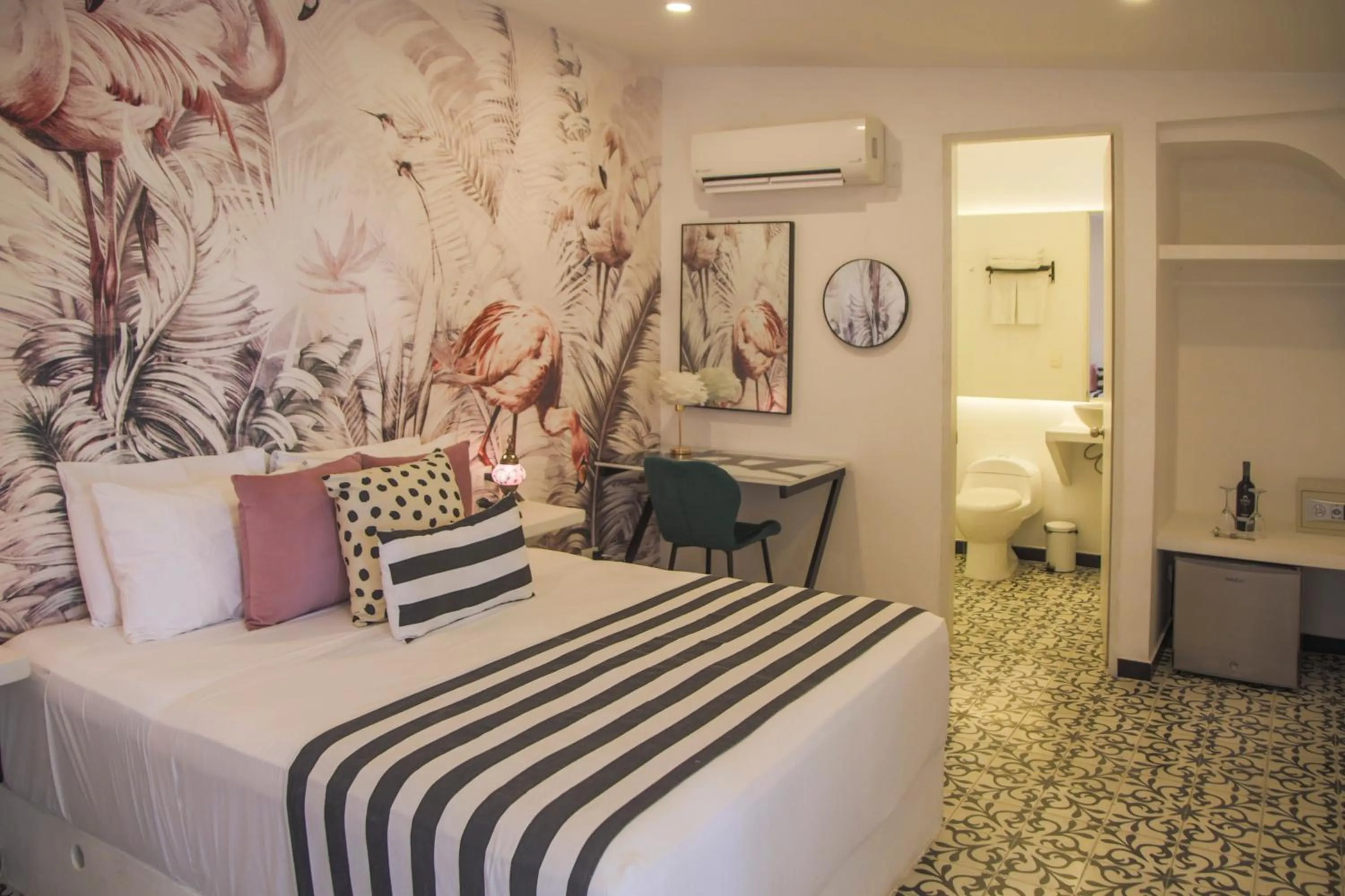 Bed in Casa Verde Boutique Hotel