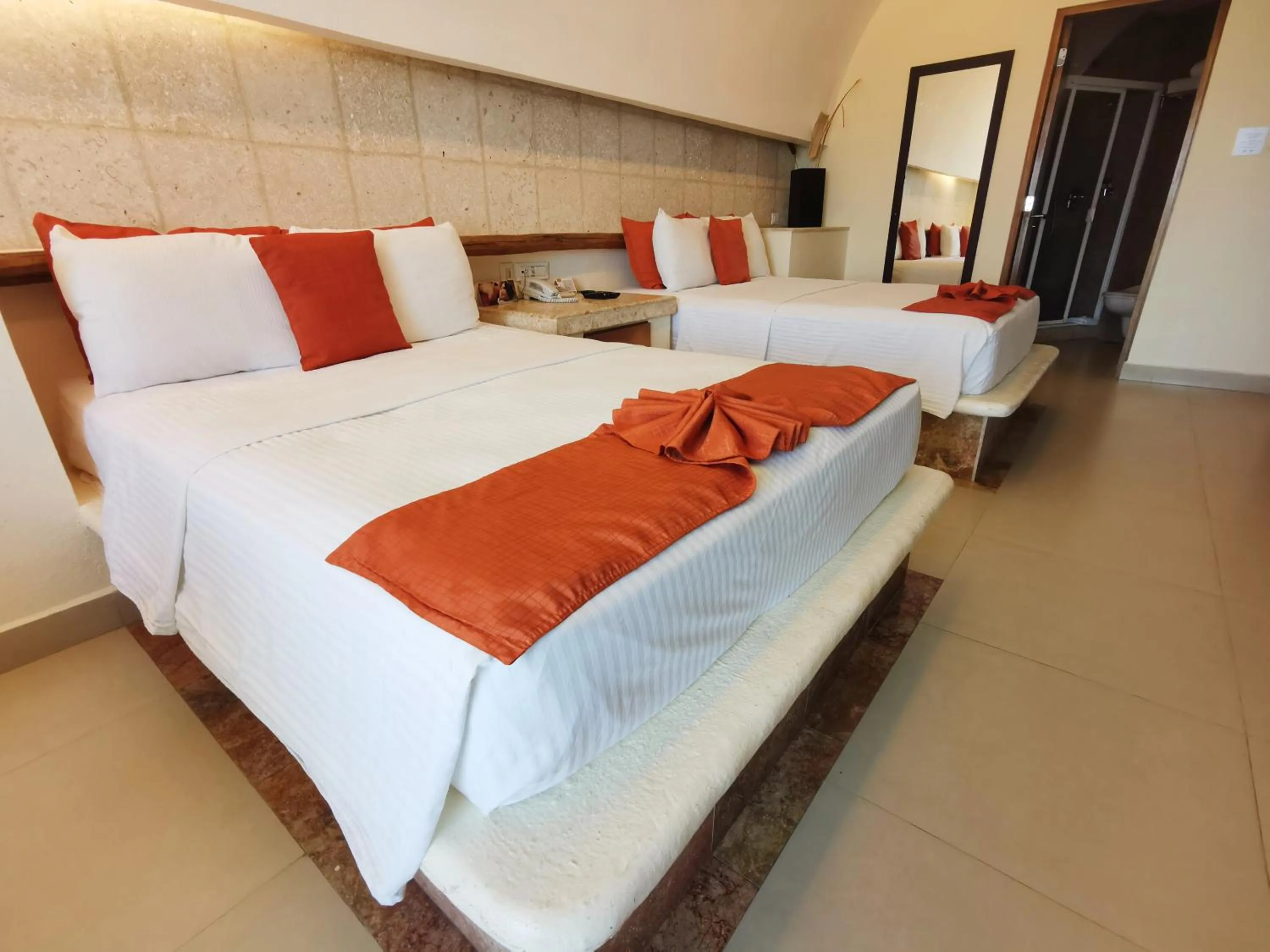 Bedroom, Bed in Artisan Playa Esmeralda Family Beach Hotel