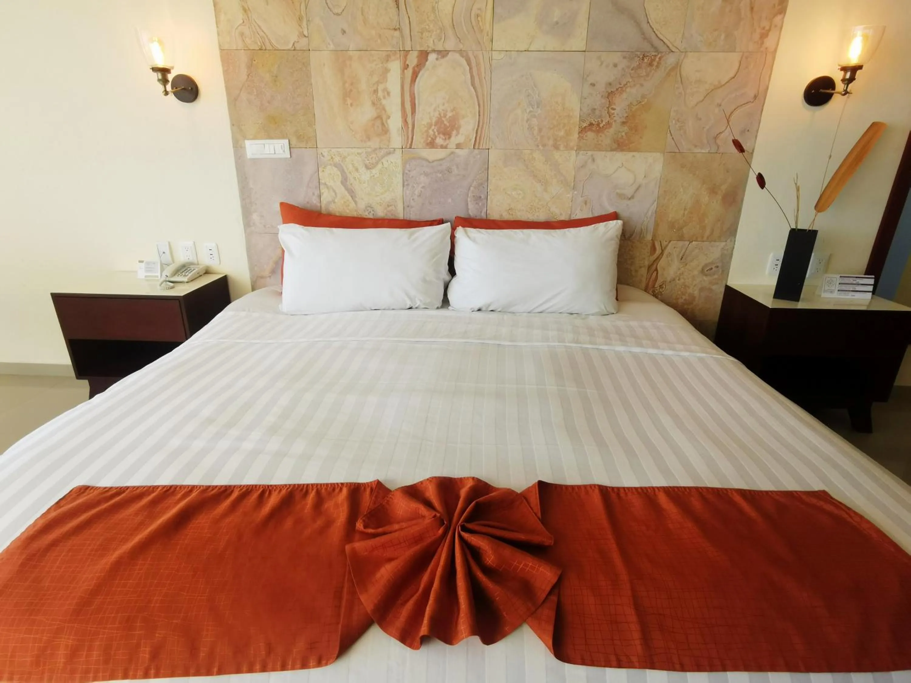 Bed in Artisan Playa Esmeralda Family Beach Hotel