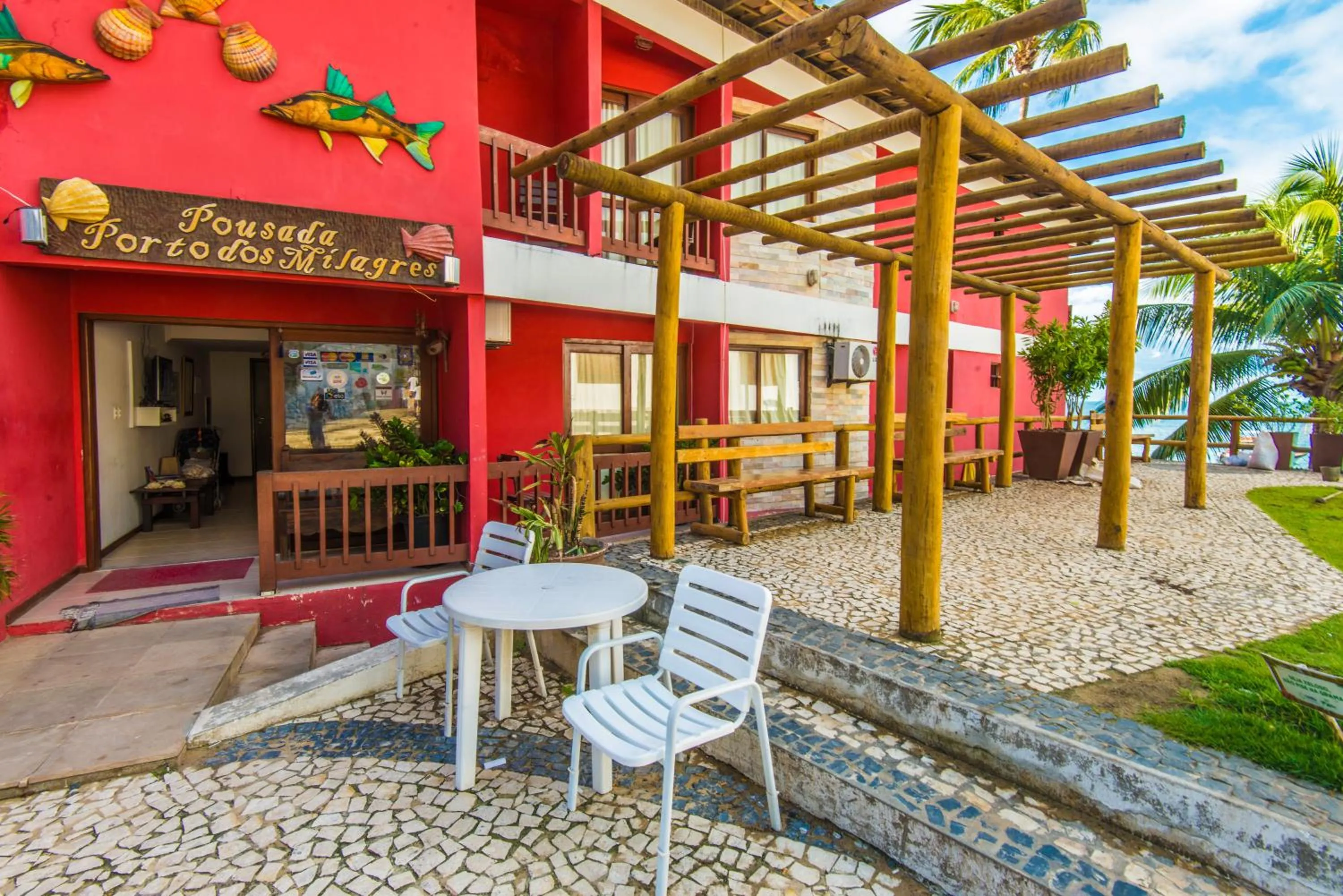 Patio in Pousada Porto dos Milagres