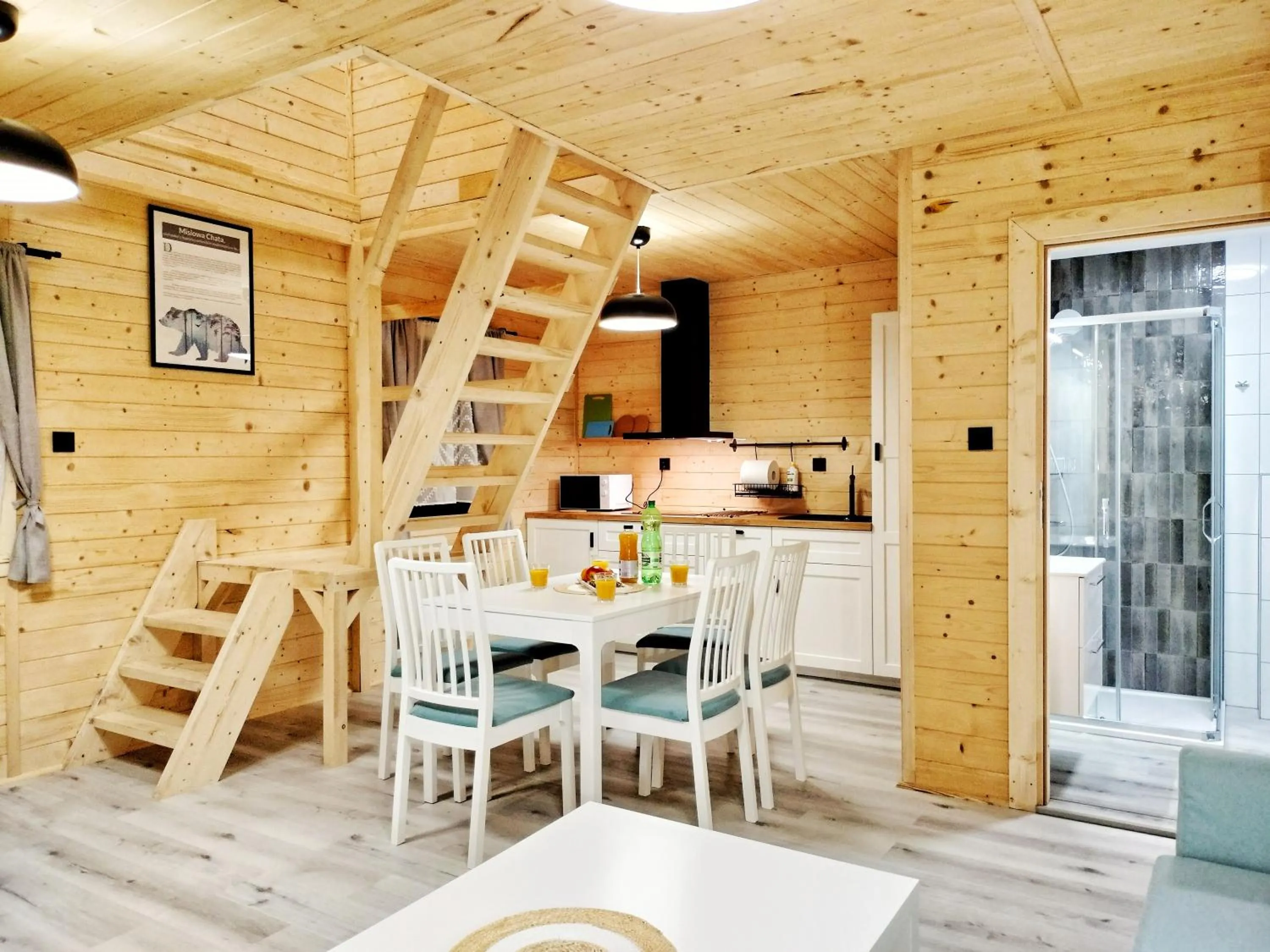 Kitchen or kitchenette in Pokoje i Domki Na Szlaku