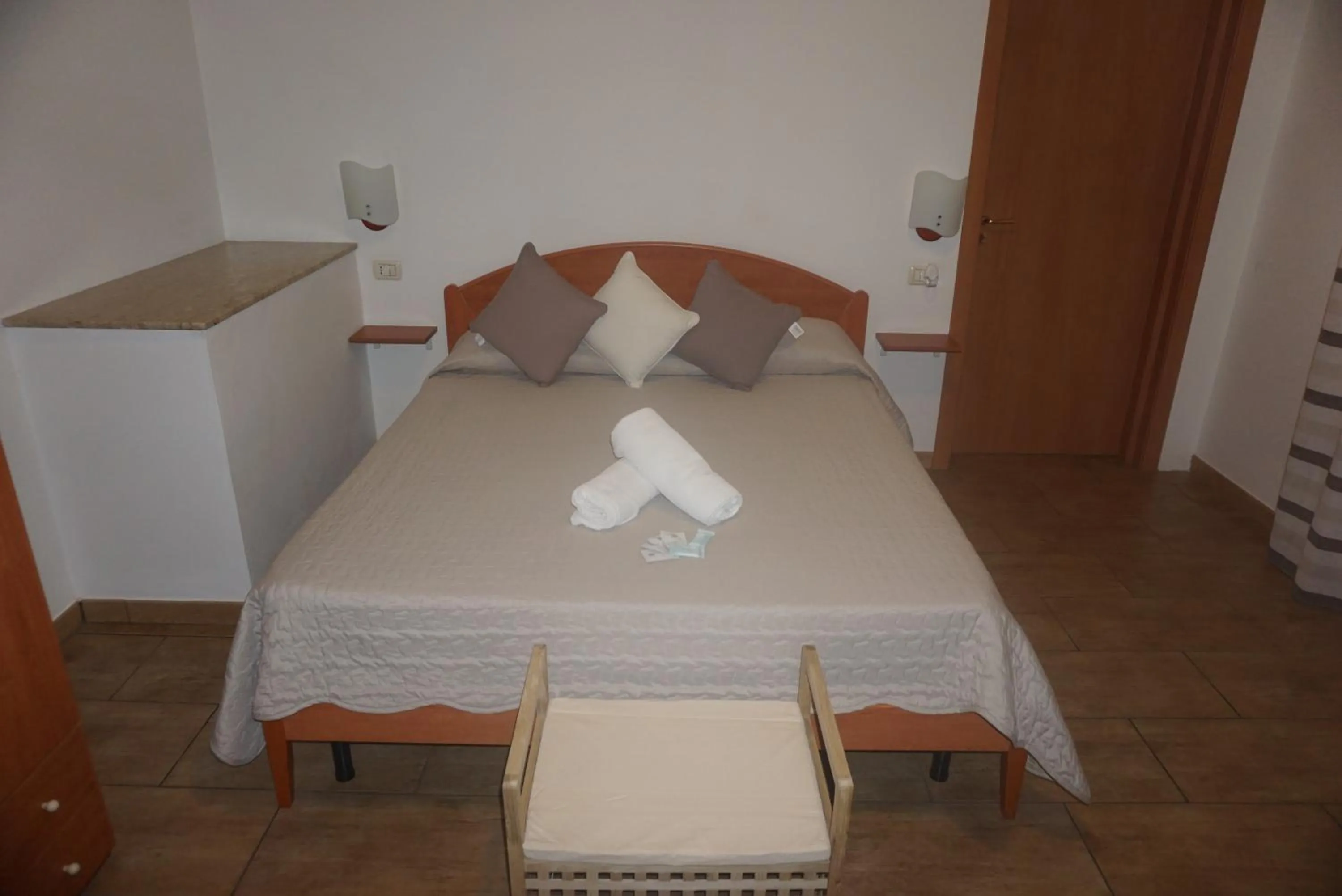 Bed in Hotel Villa Souvenir