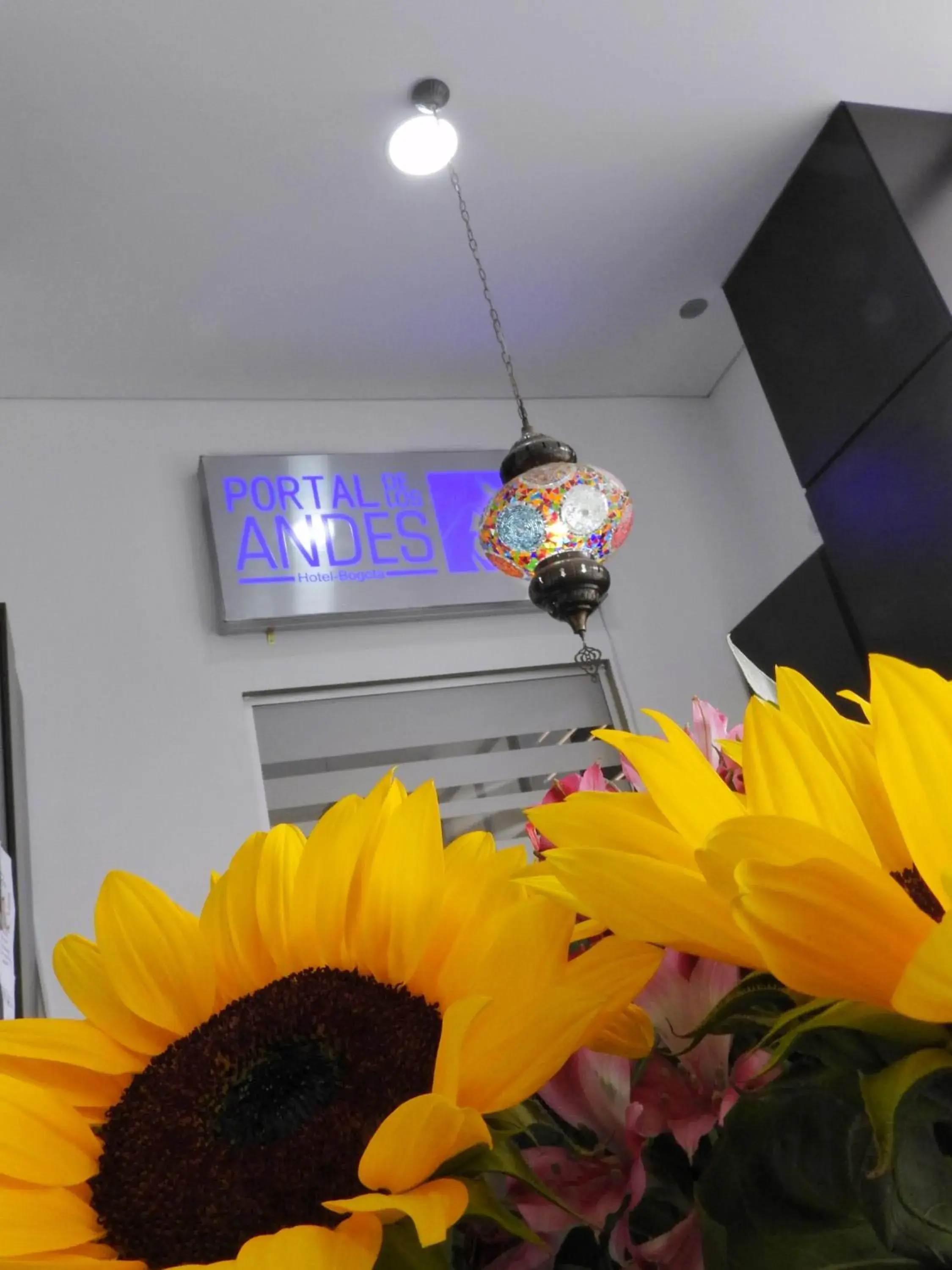 Lobby or reception in Hotel Portal de los Andes Lobby or reception in Hotel Portal de los Andes