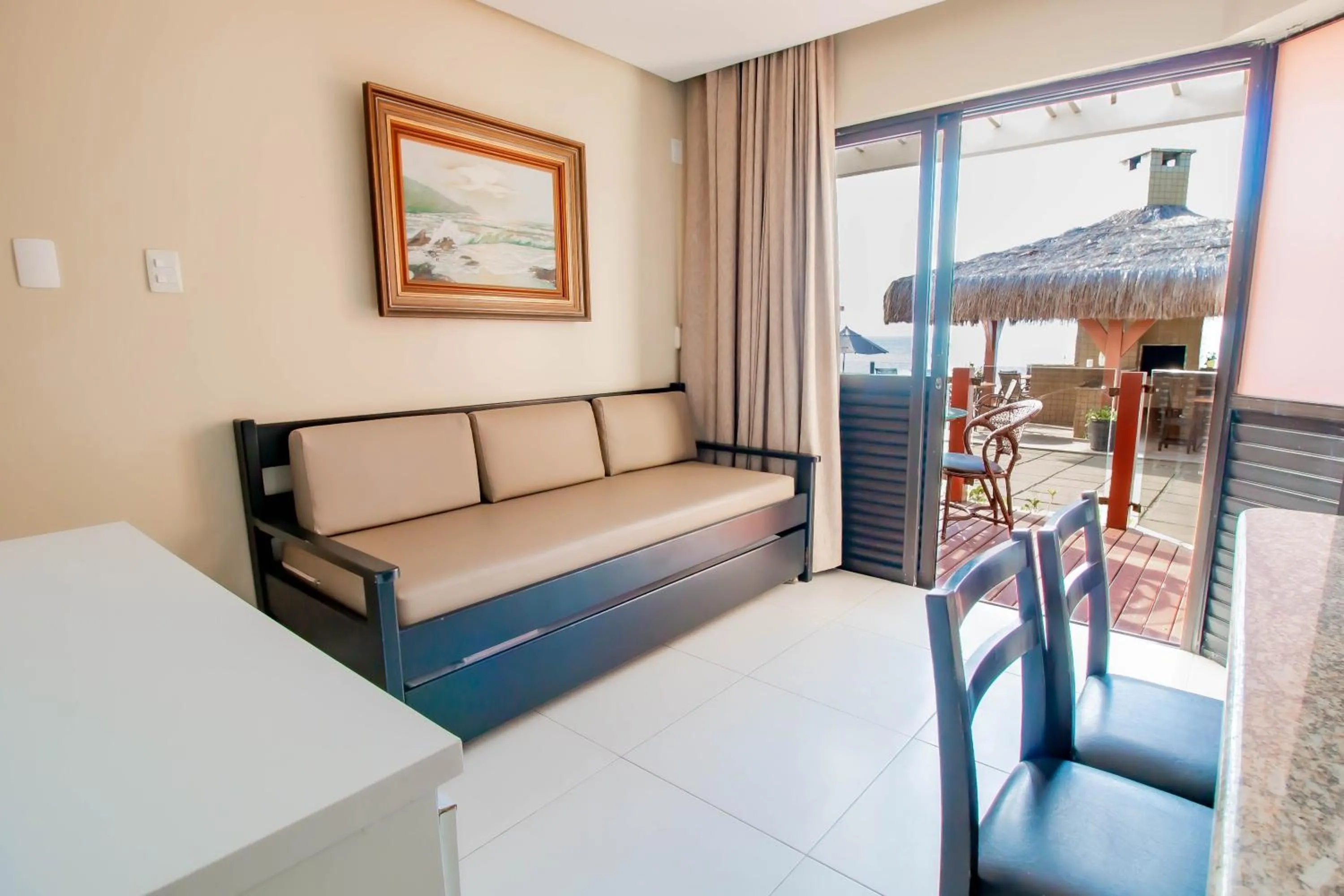 Living room, Bed in Flat Pietra