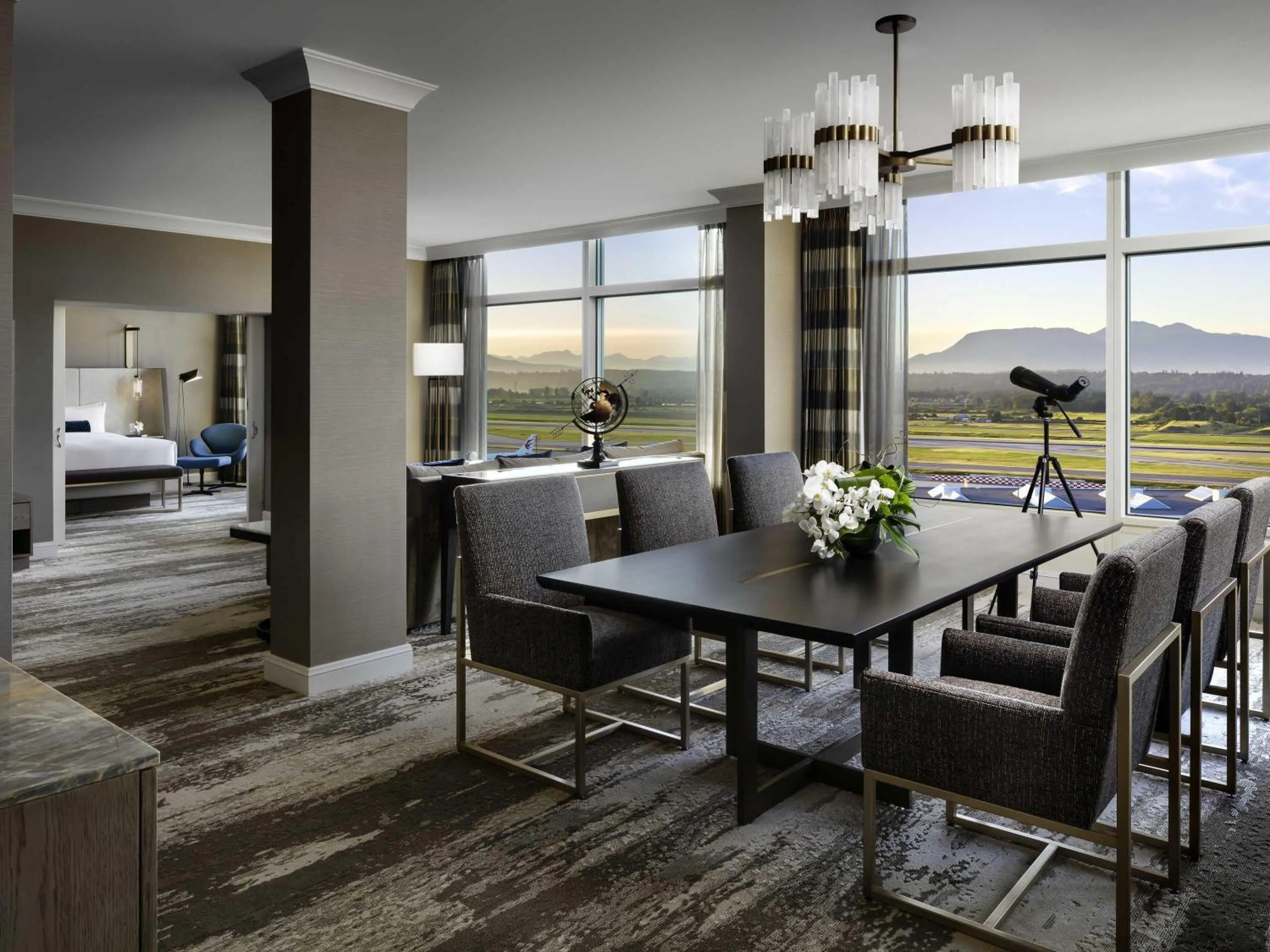 Photo of the whole room, Bed in Fairmont Vancouver Airport In-Terminal Hotel