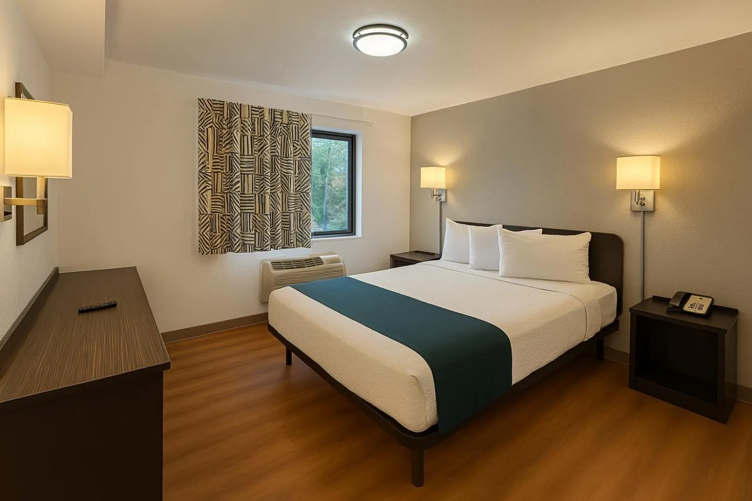 Bed in Motel 6-Duluth, MN