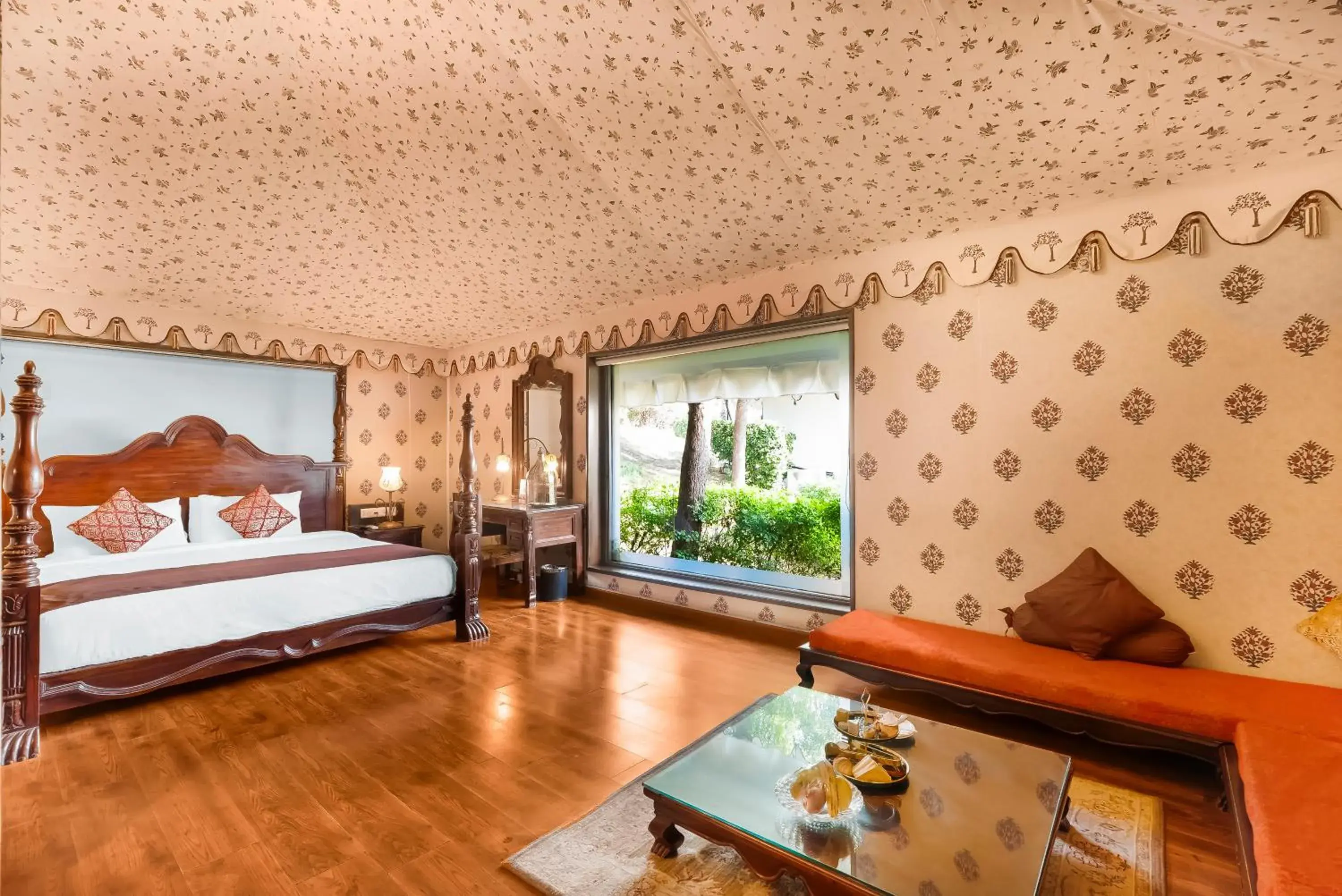 Bed in Rajasthali Resort & Spa Bed in Rajasthali Resort & Spa