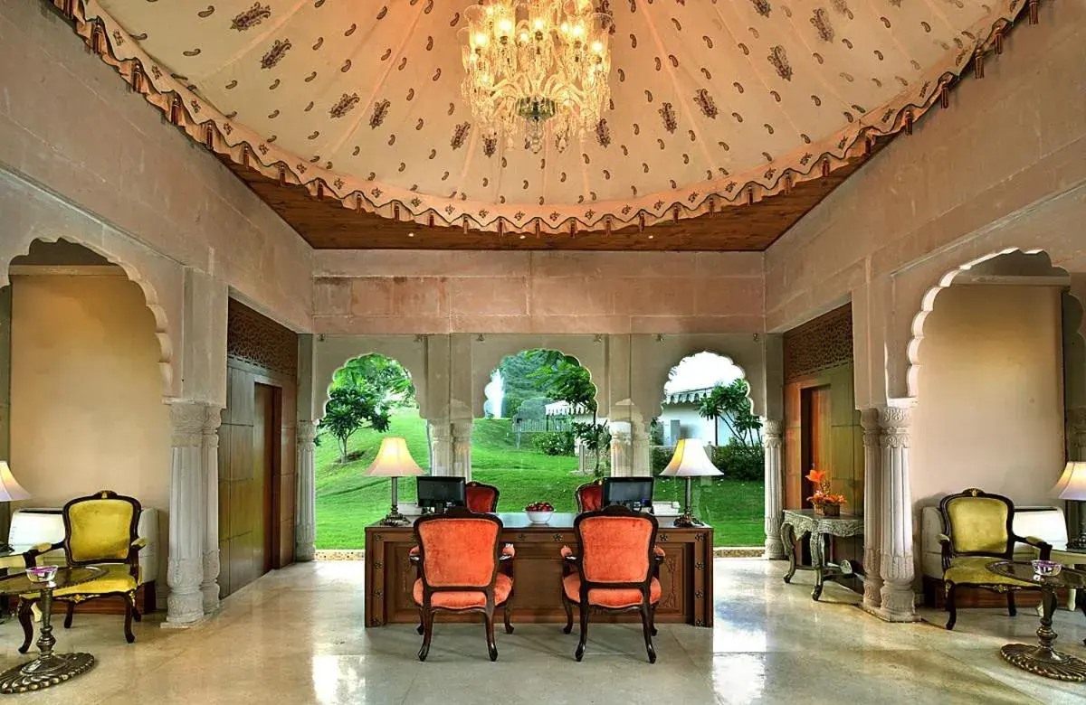 Lobby or reception in Rajasthali Resort & Spa Lobby or reception in Rajasthali Resort & Spa