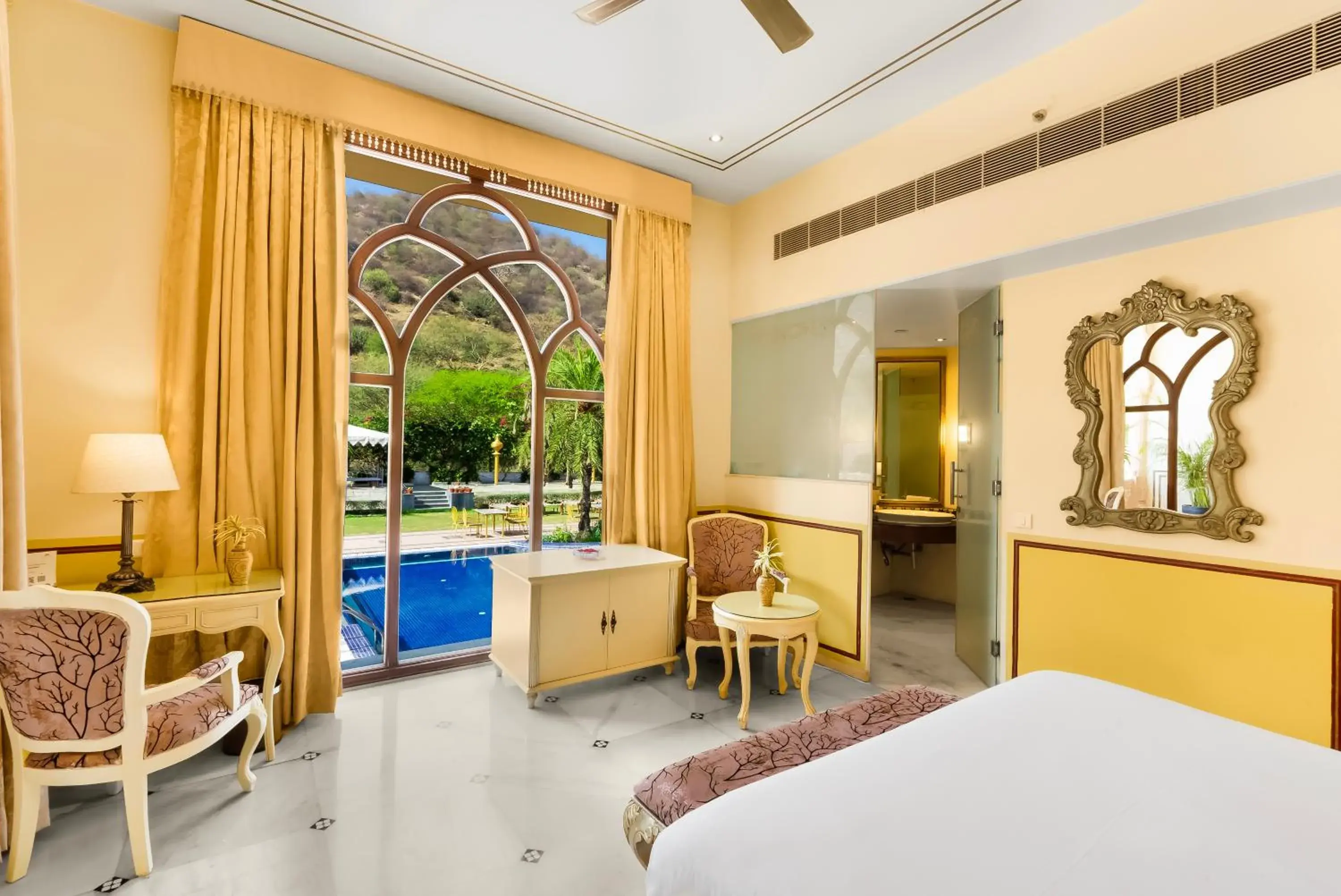 Bed in Rajasthali Resort & Spa Bed in Rajasthali Resort & Spa