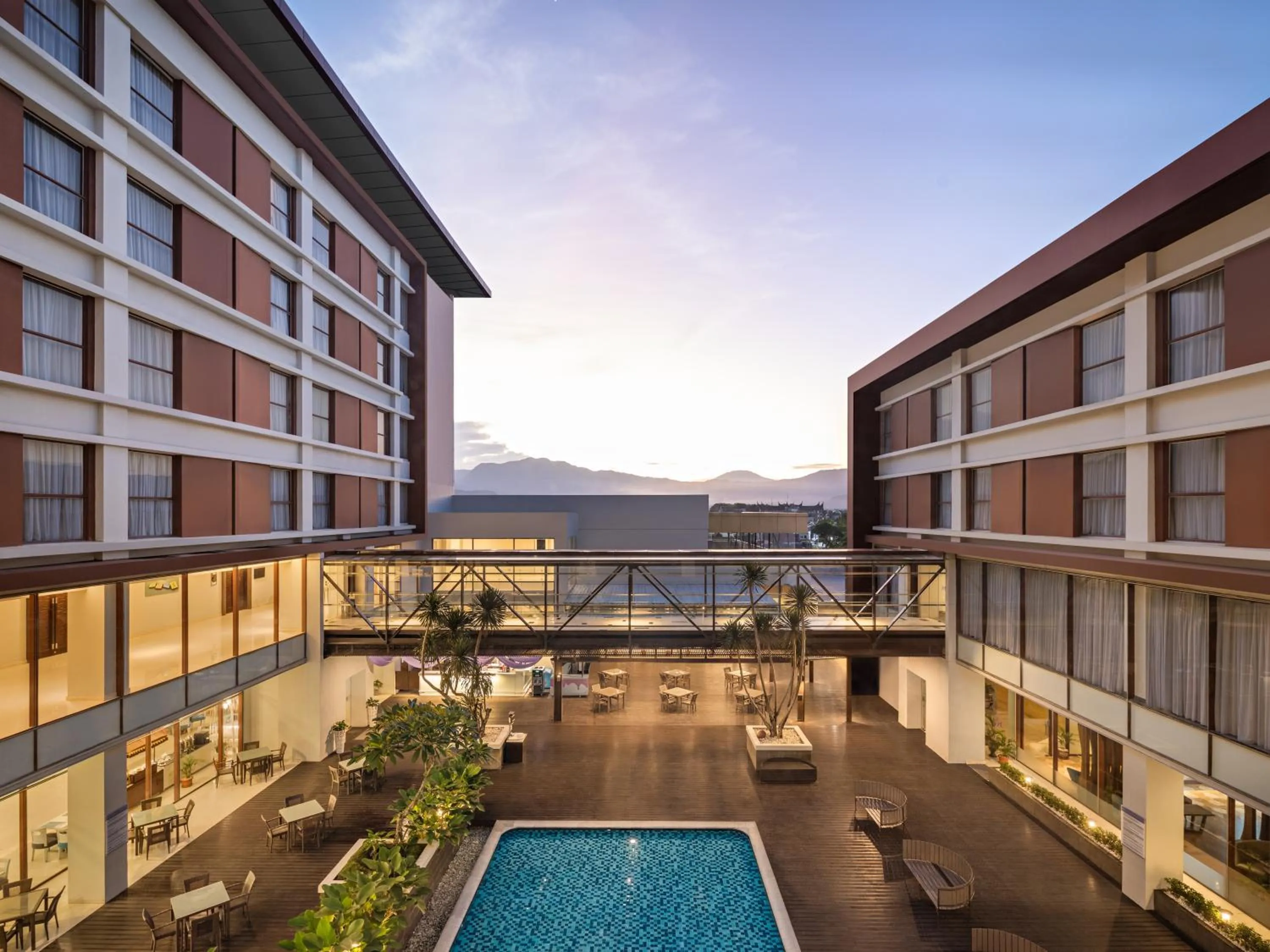 Pool view in Mercure Padang