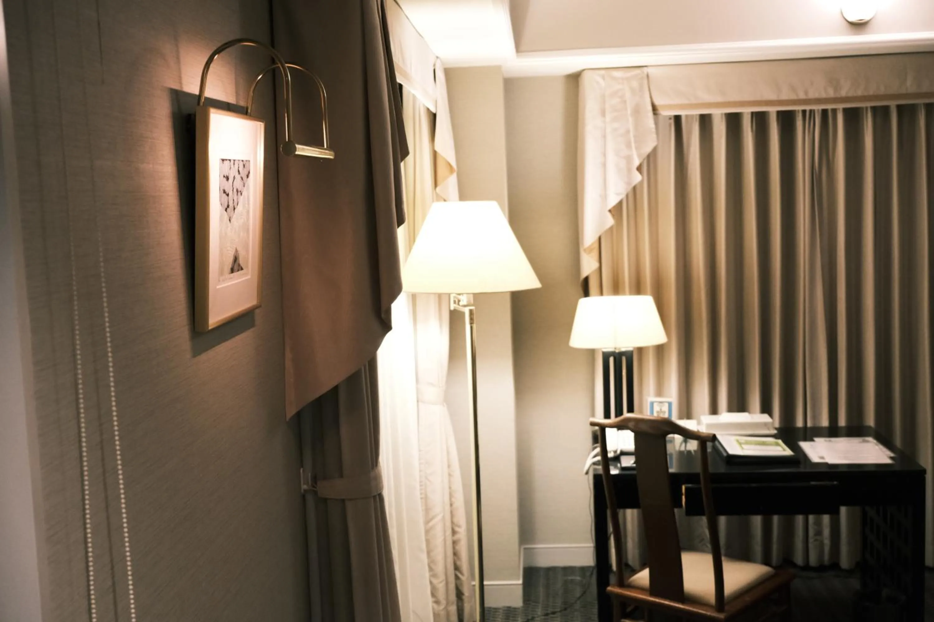 Seating area in Kurashiki Royal Art Hotel