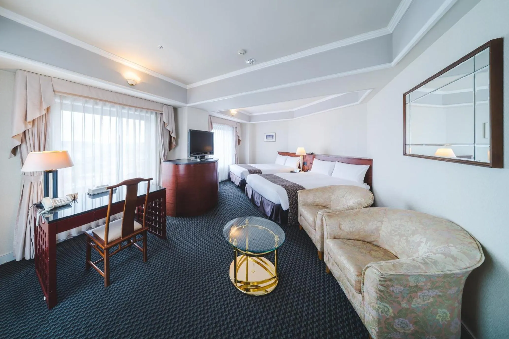 Bed in Kurashiki Royal Art Hotel