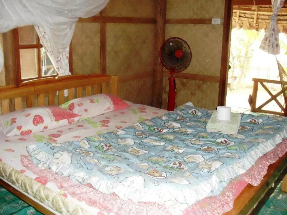 Bed in Family Hut Pai