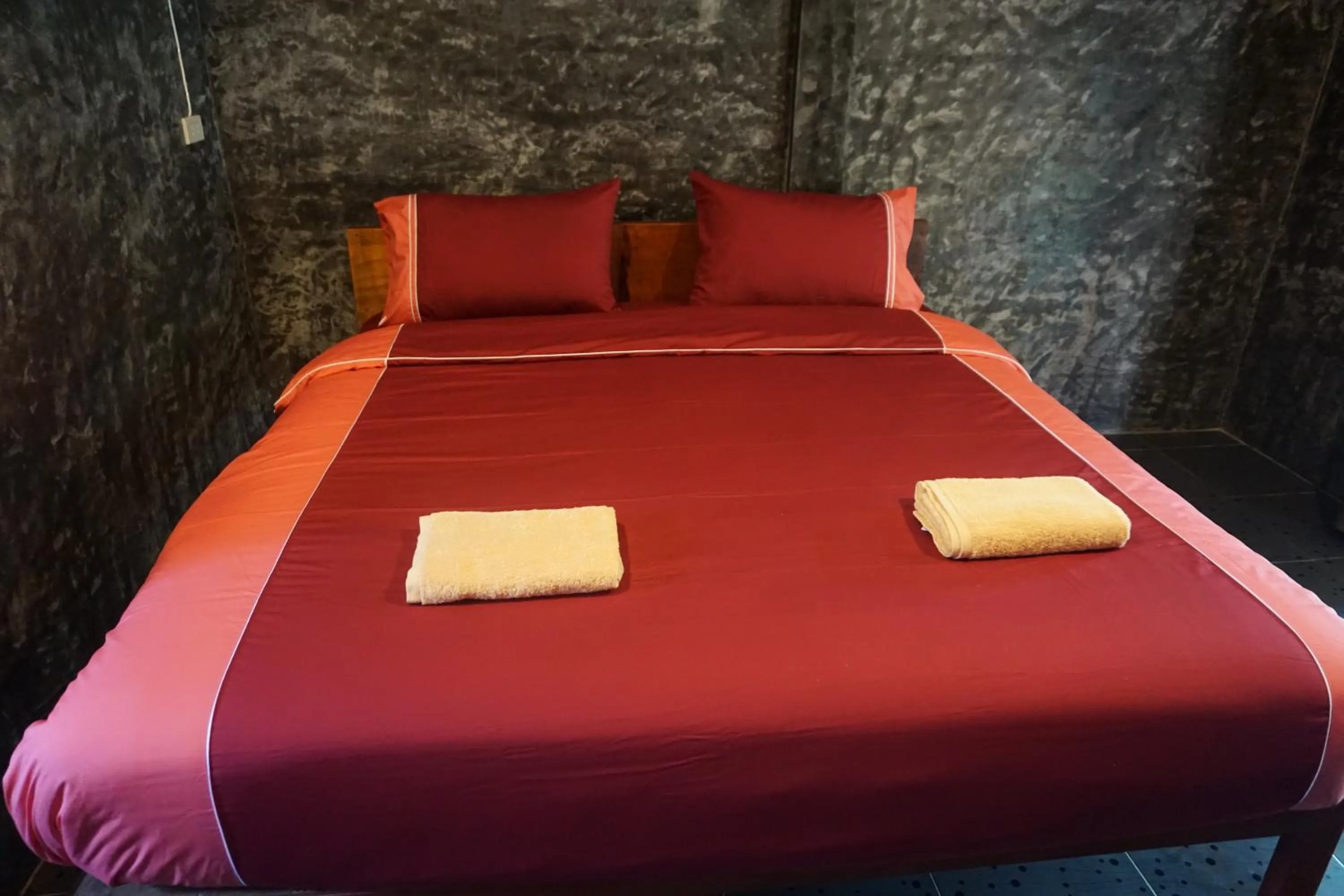 Bed in Family Hut Pai