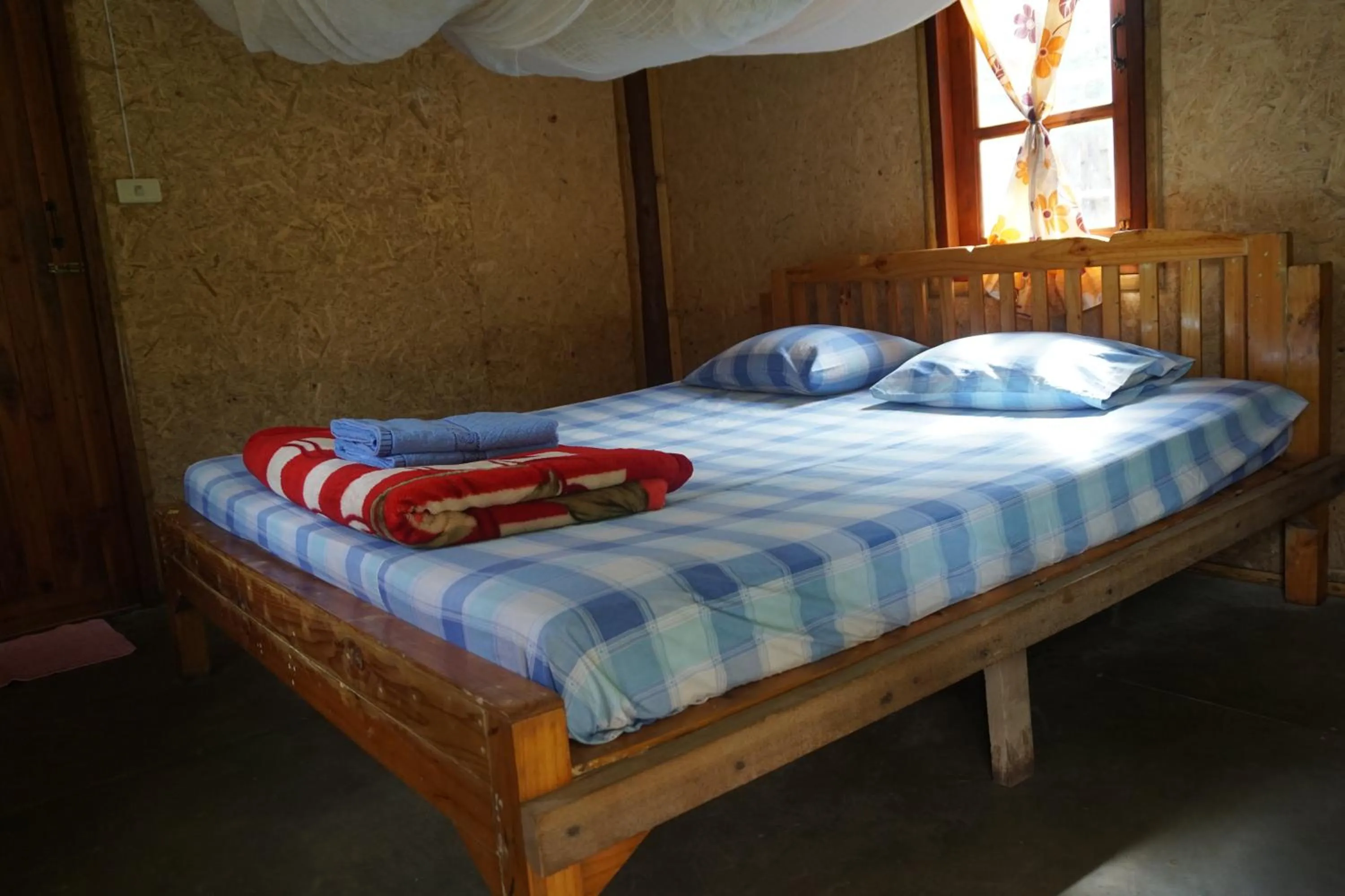 Bed in Family Hut Pai