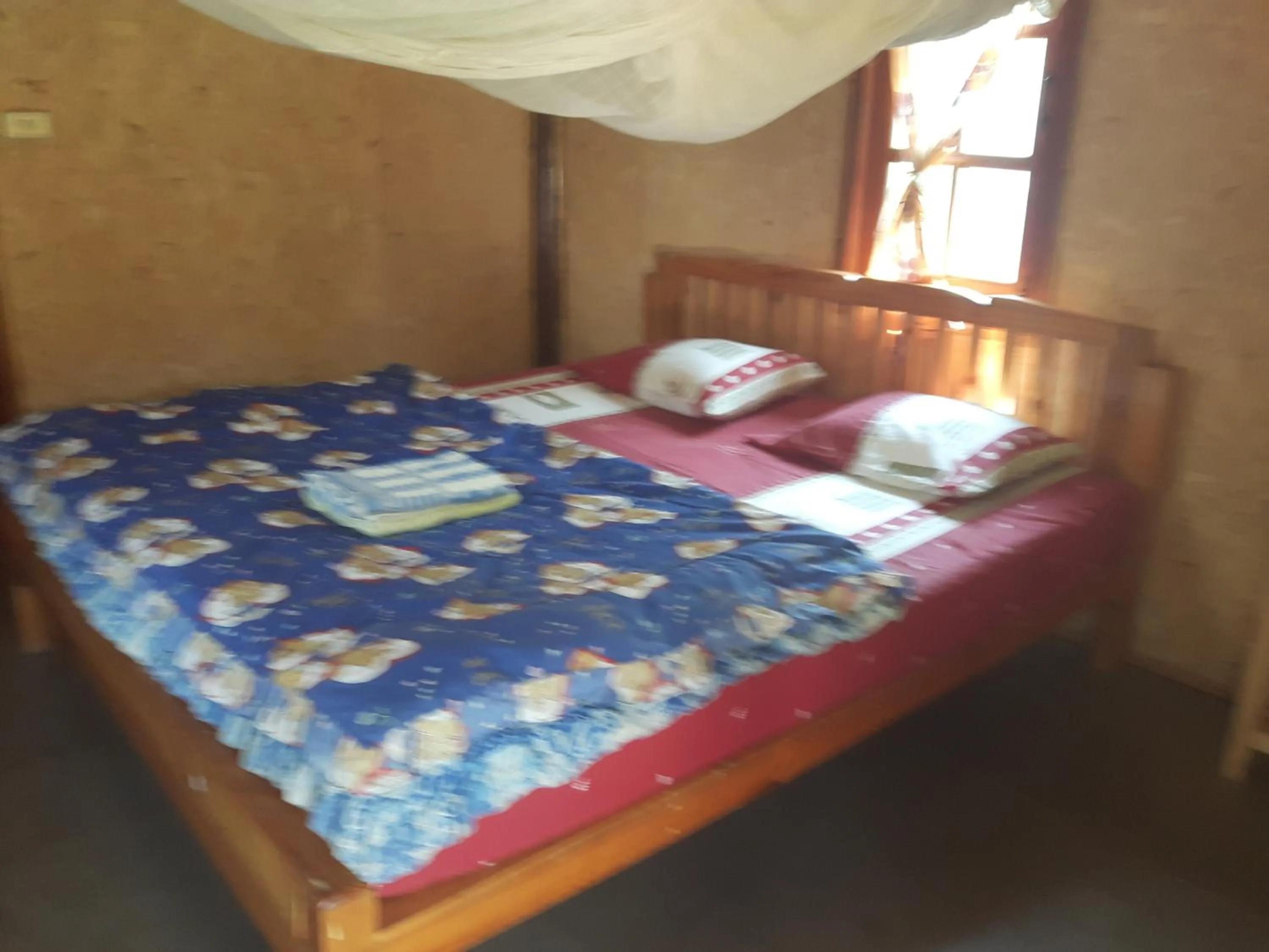 Bed in Family Hut Pai