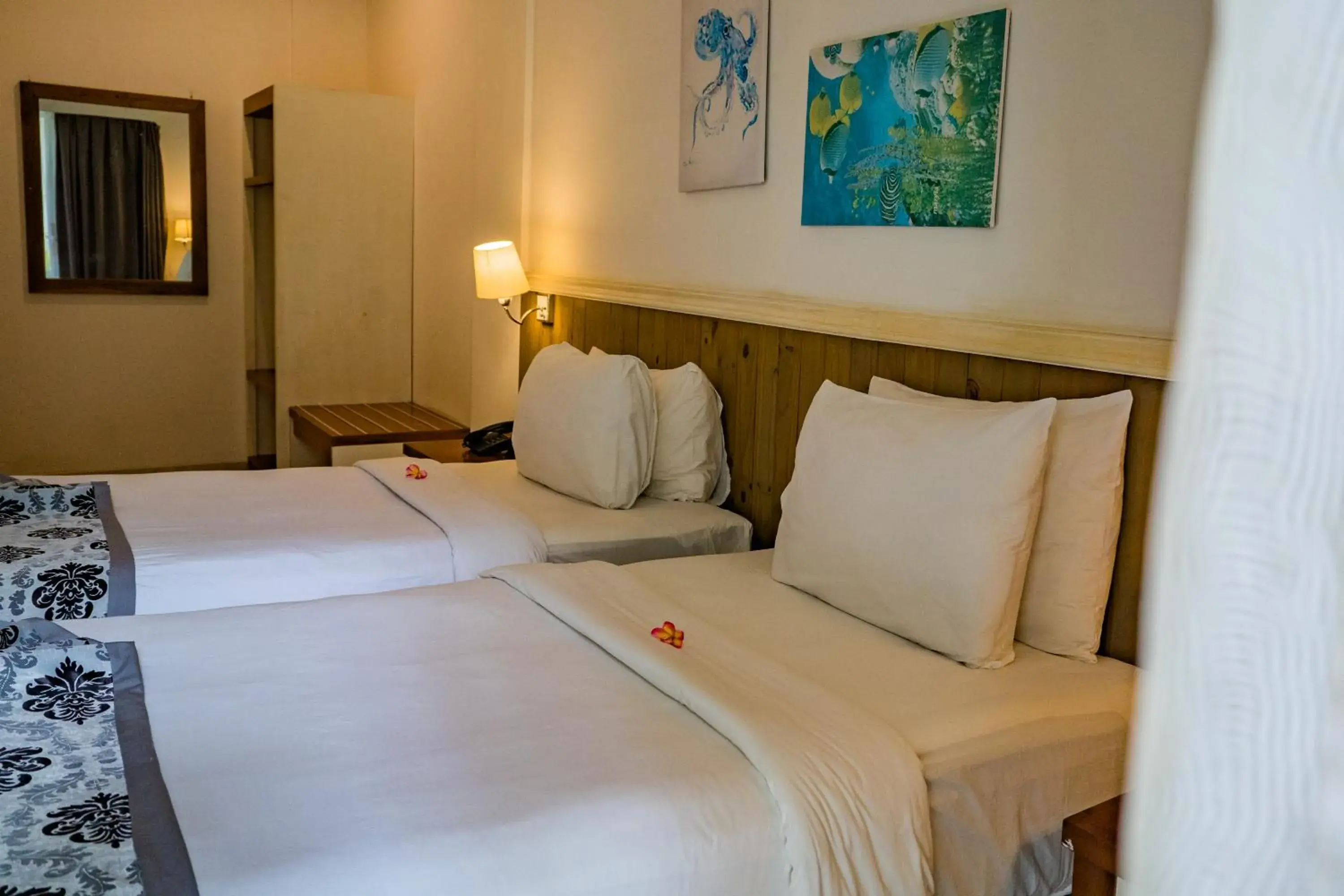 Bed in Royal Regantris Villa Karang Bed in Royal Regantris Villa Karang