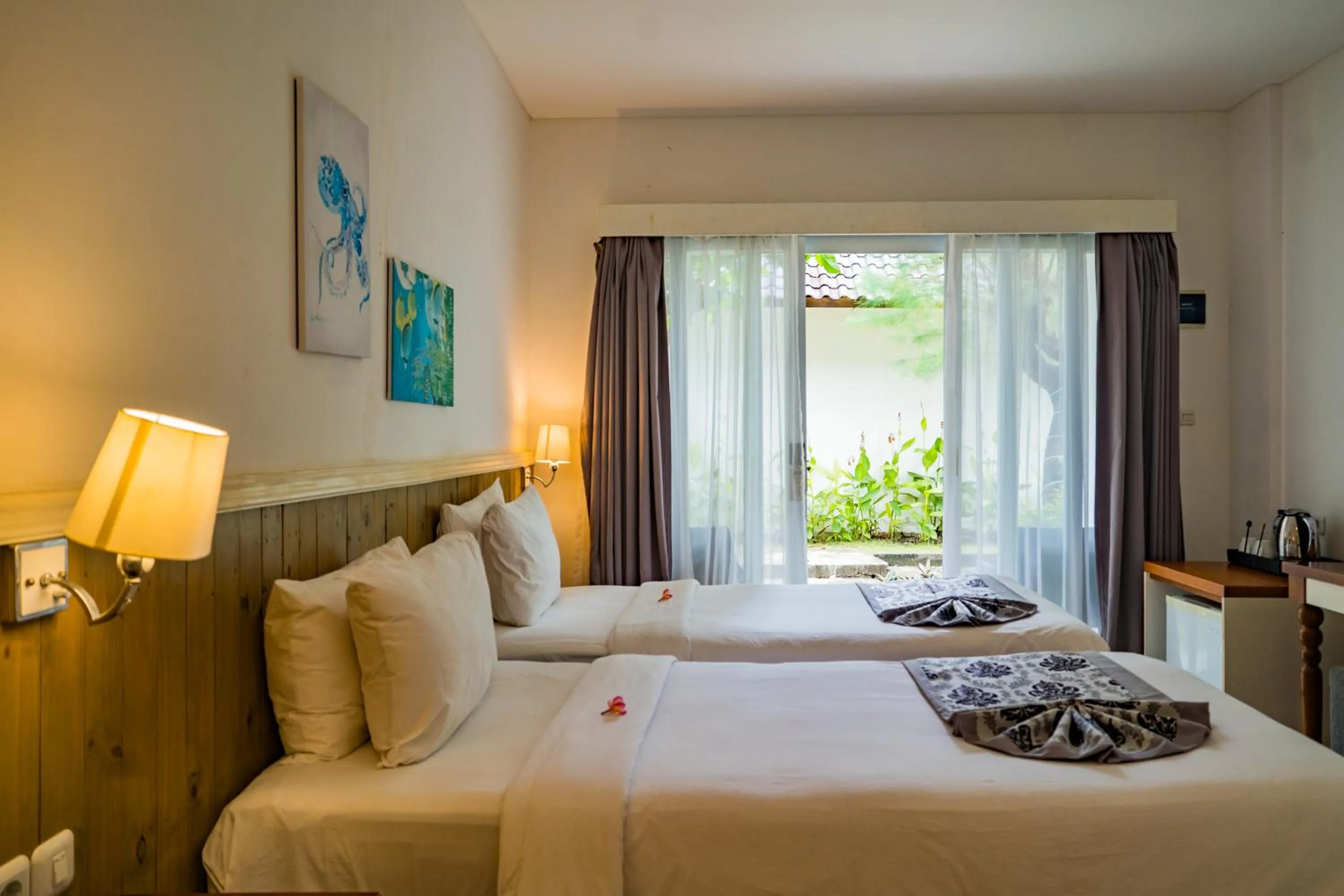 Bed in Royal Regantris Villa Karang