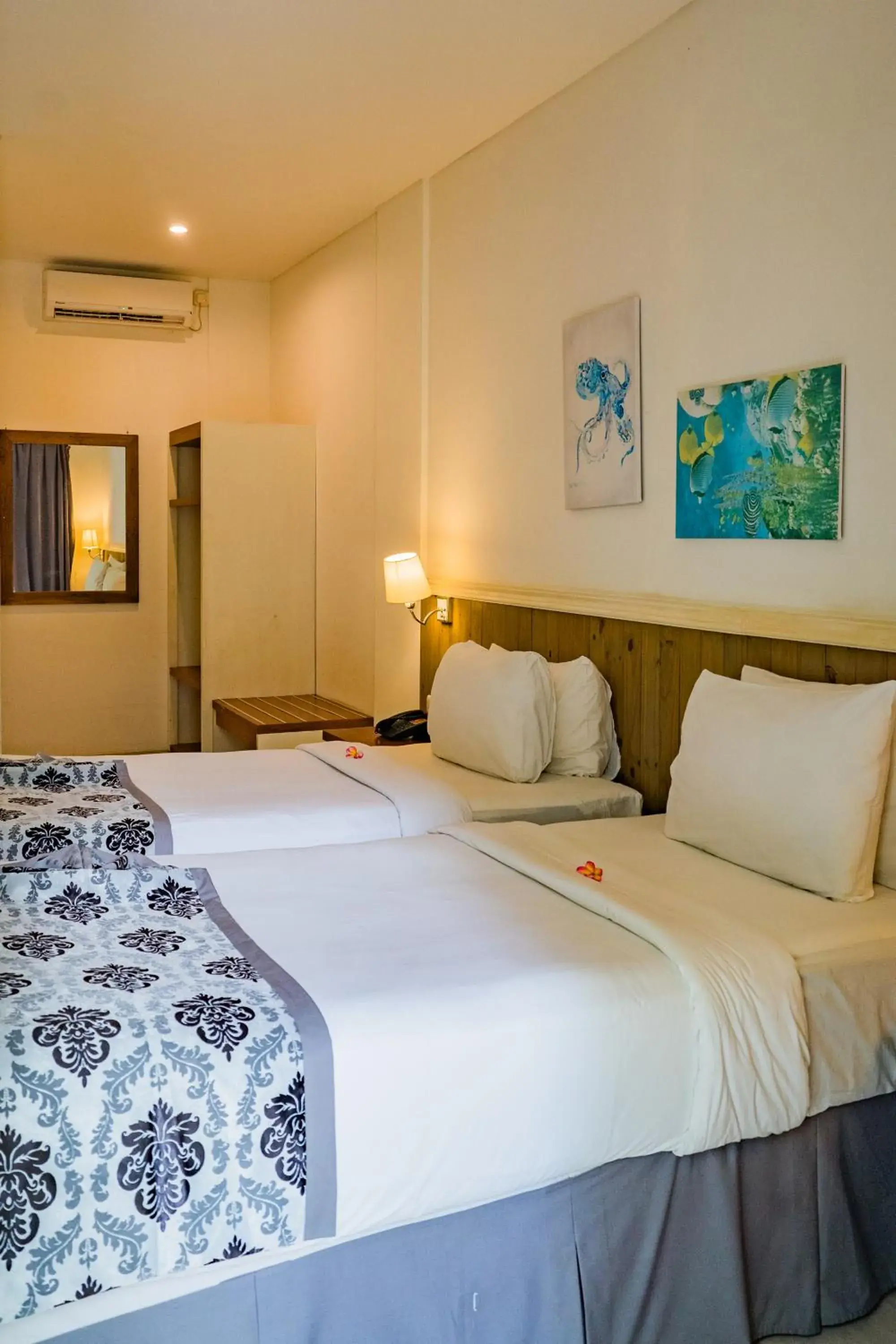 Bed in Royal Regantris Villa Karang Bed in Royal Regantris Villa Karang