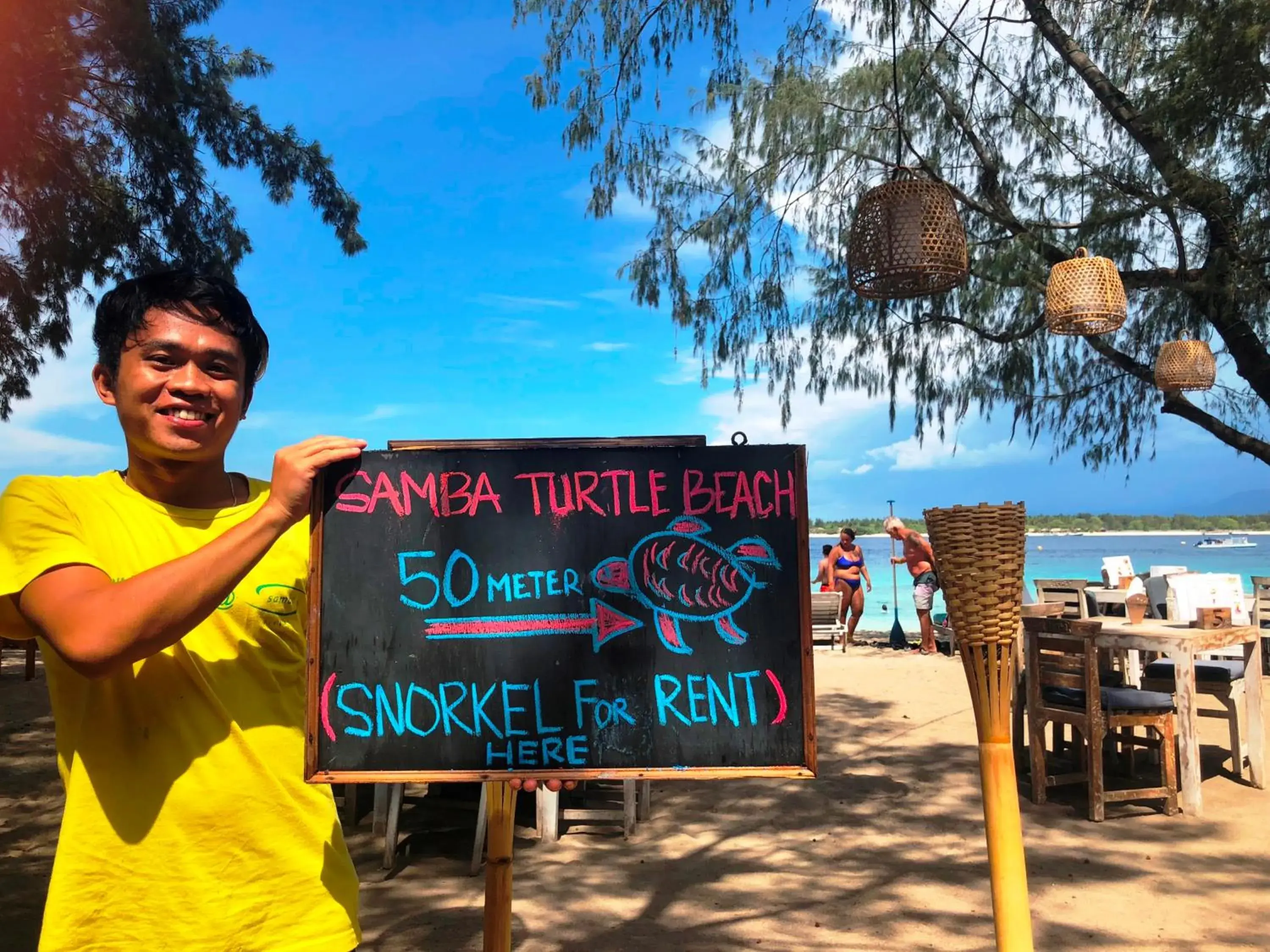 Snorkeling in Samba Villas Beachfront View Snorkeling in Samba Villas Beachfront View