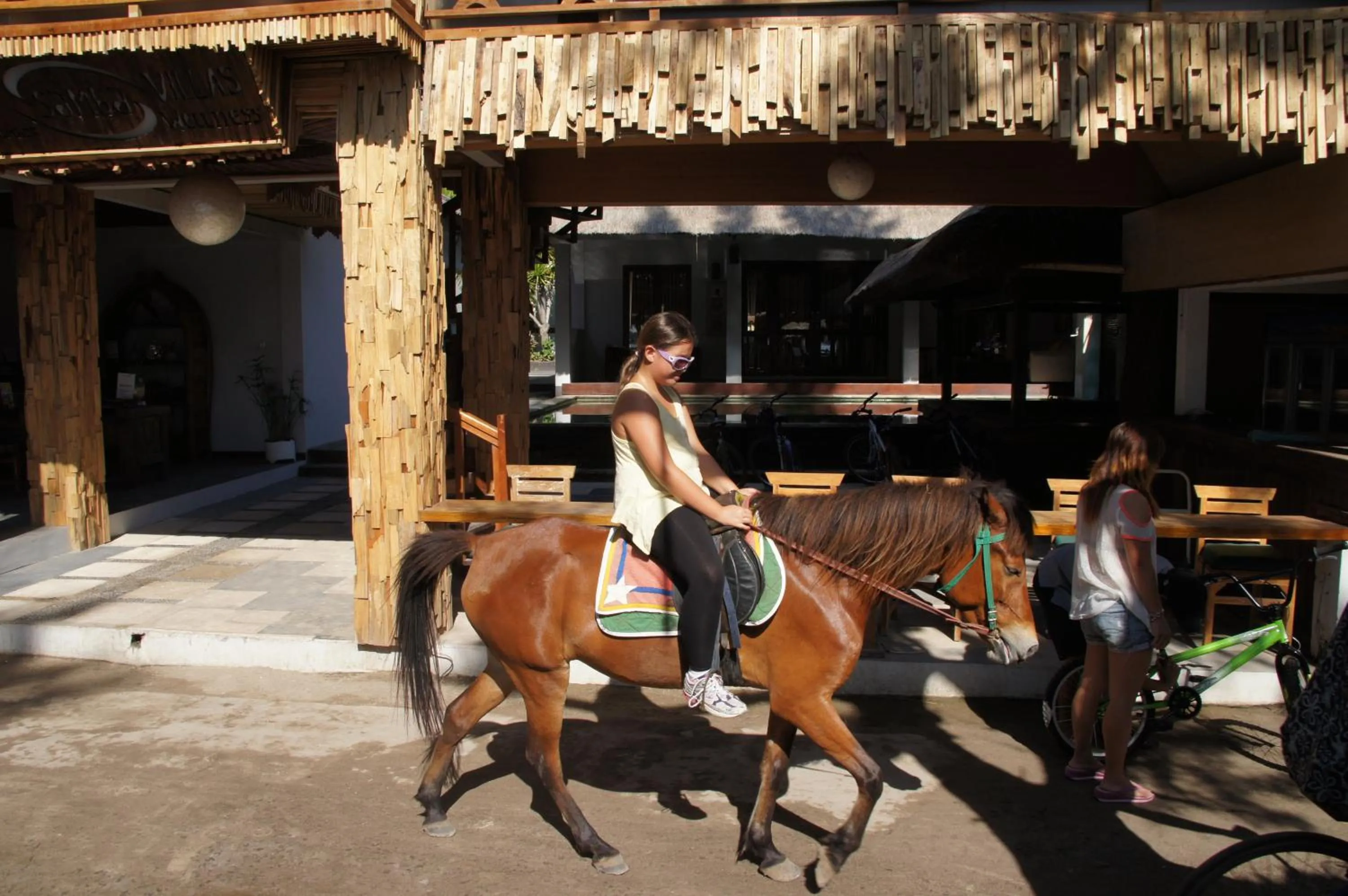 Horse-riding in Samba Villas Beachfront View