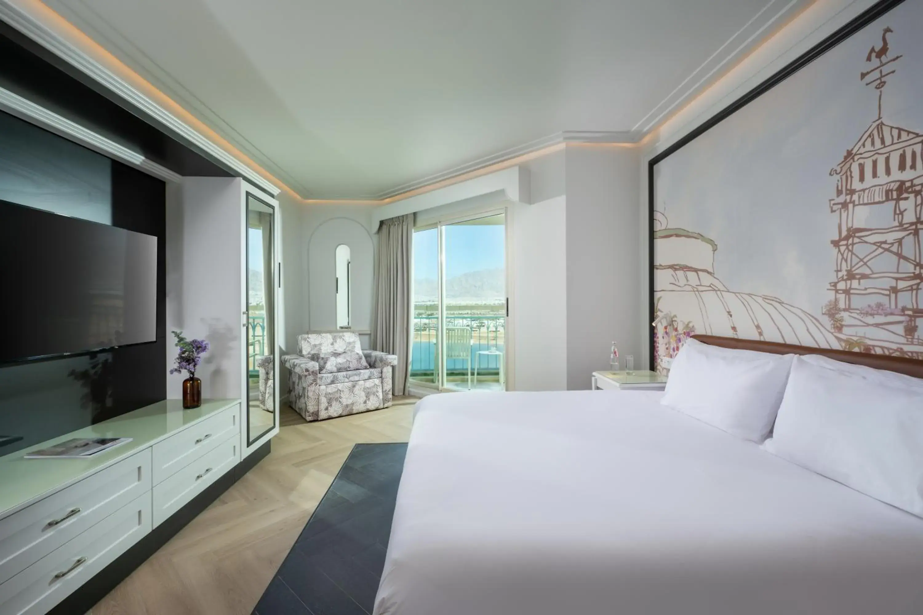 Bedroom, Bed in Herods Boutique Eilat a Premium collection by Fattal Hotels Bedroom, Bed in Herods Boutique Eilat a Premium collection by Fattal Hotels