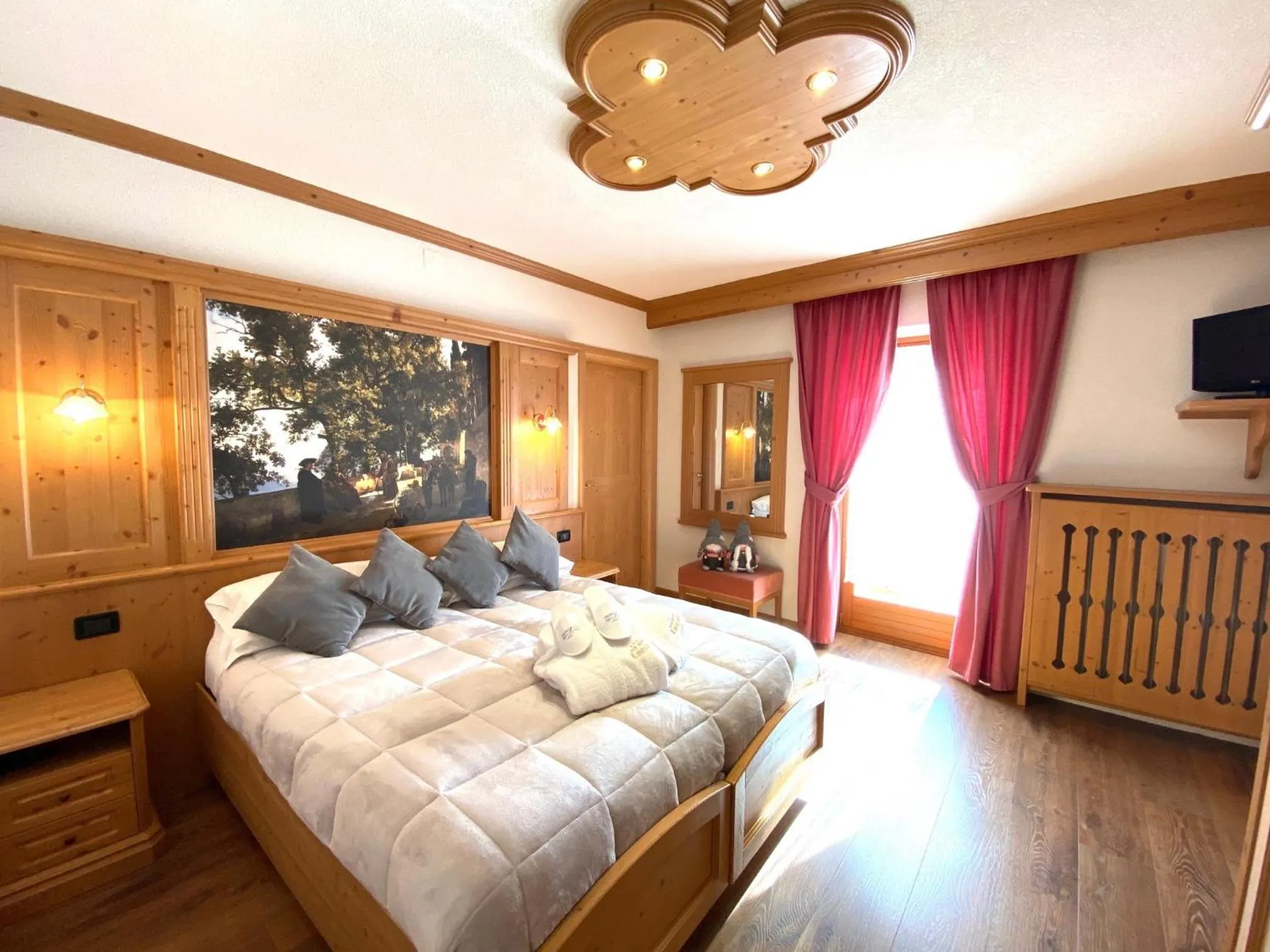 Bed in Hotel Laurino