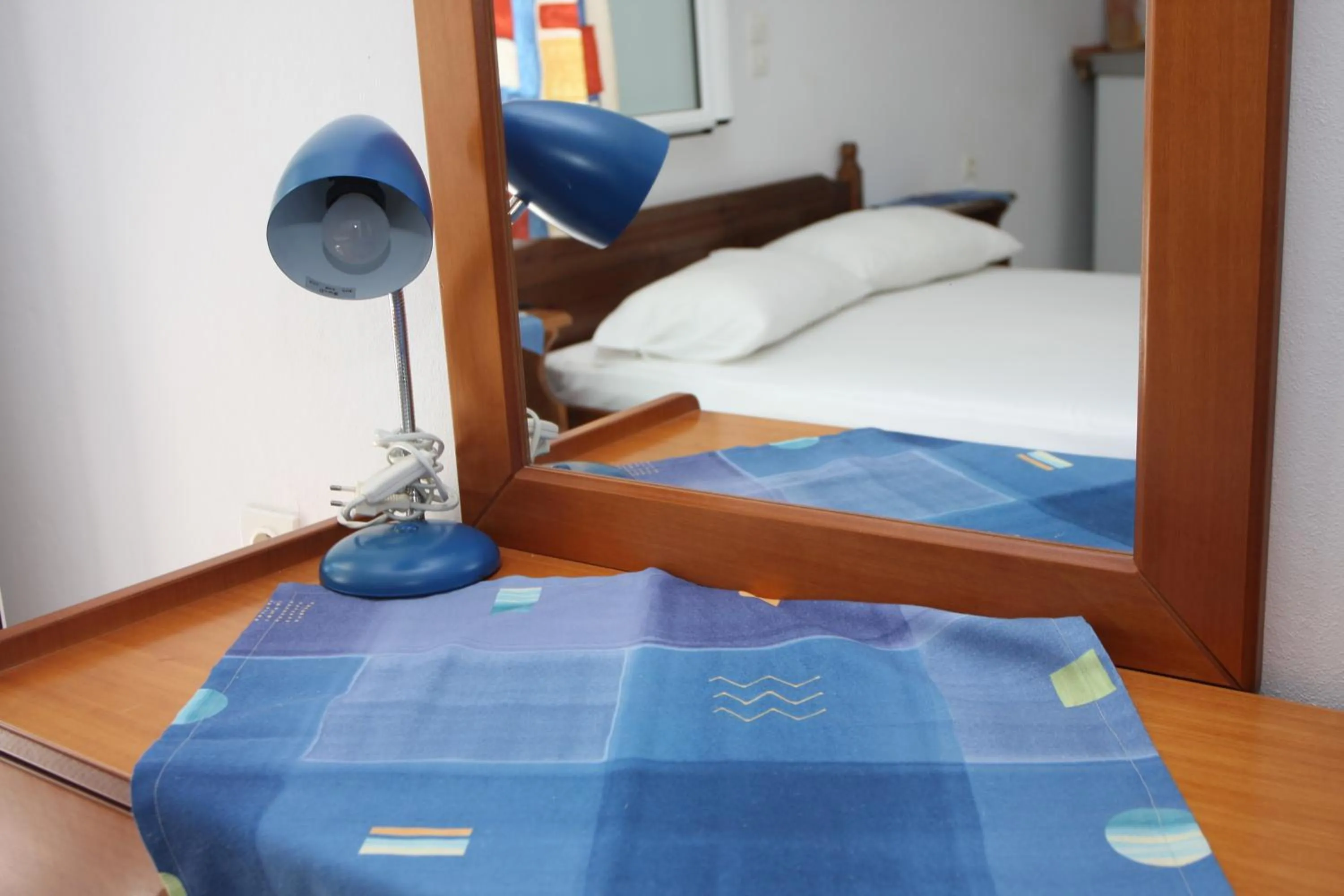 Decorative detail, Bed in Akrogiali Hotel