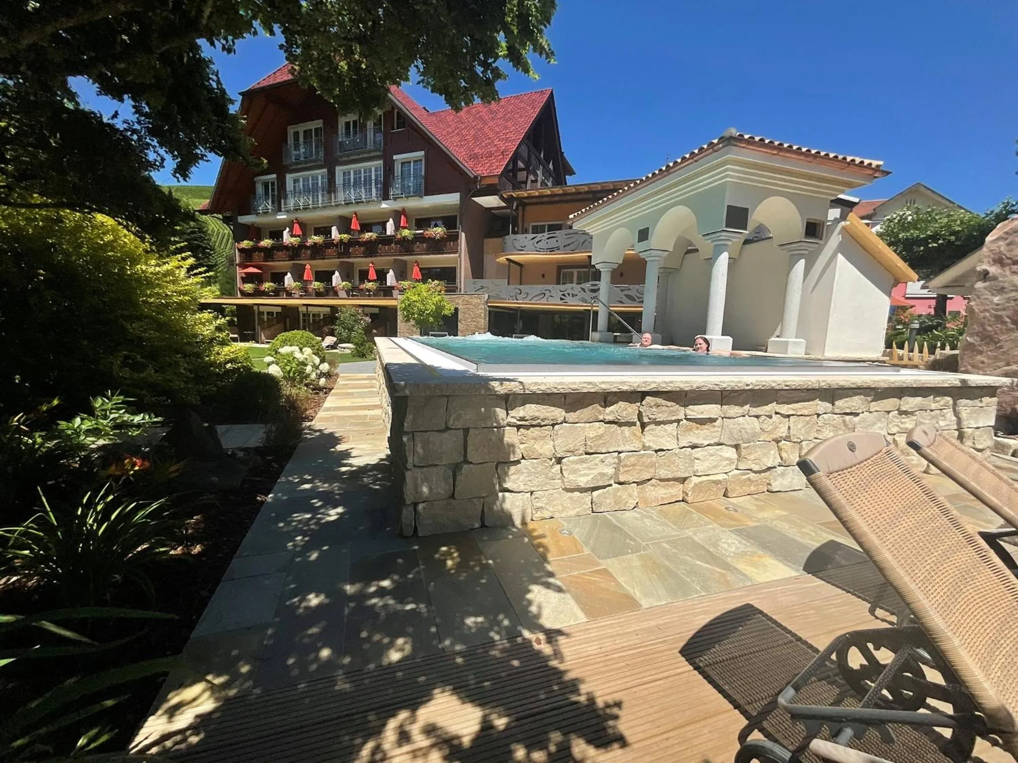 Hot Tub in Hotel Rebstock Durbach