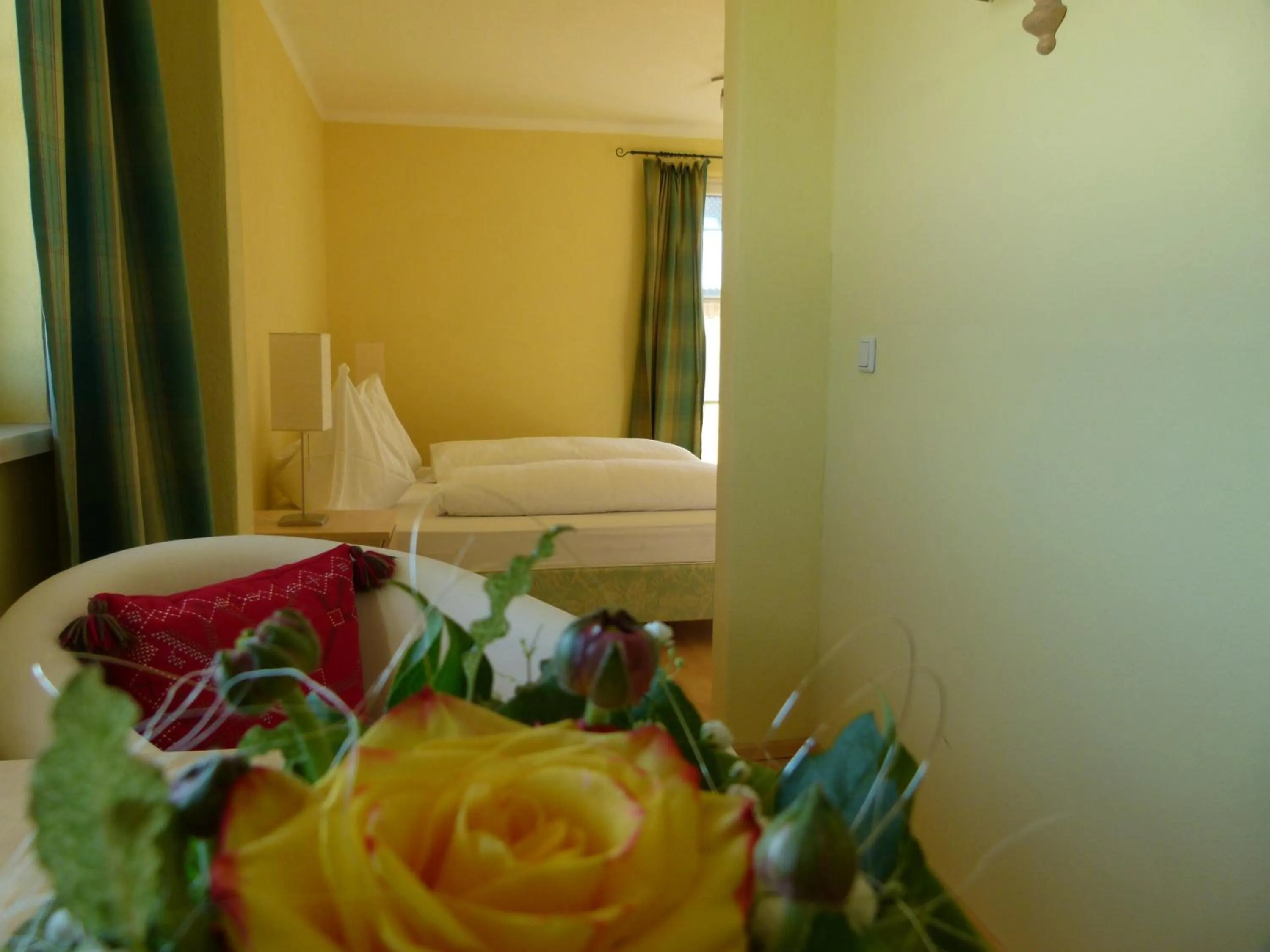 Bed in Hotel Fischachstubn