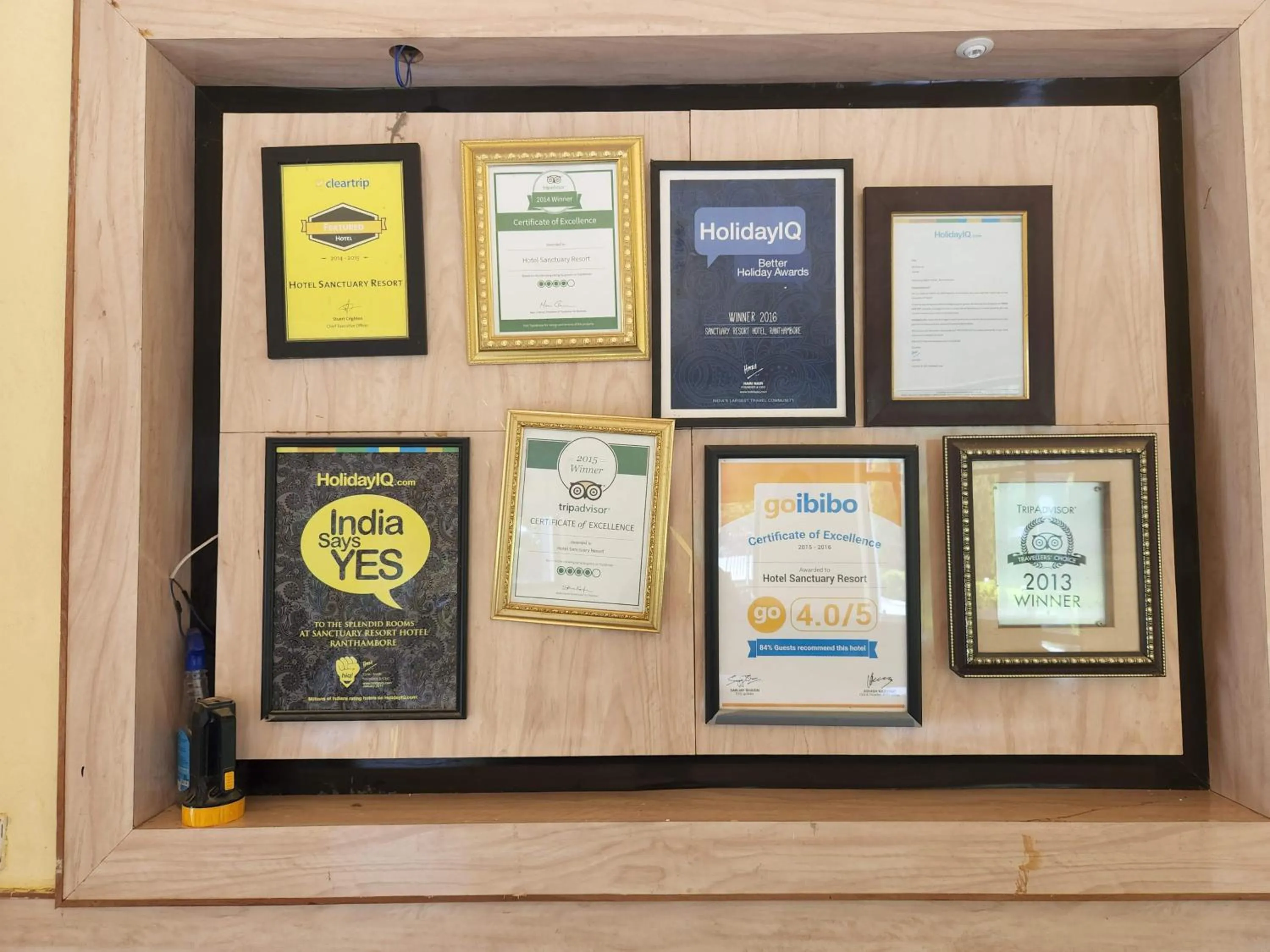 Certificate/Award in Hotel Sanctuary Resort