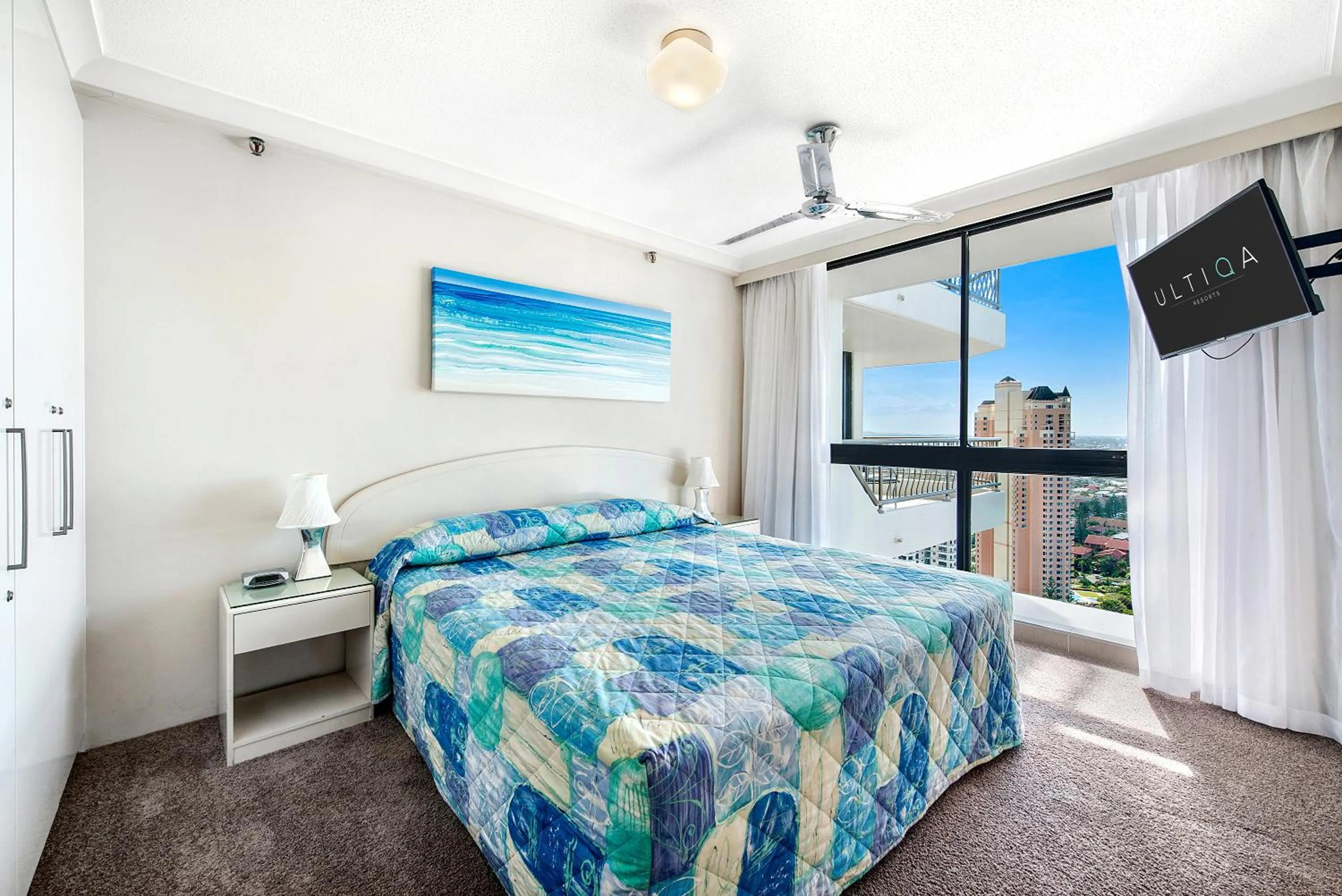 Bedroom, Bed in ULTIQA Beach Haven on Broadbeach