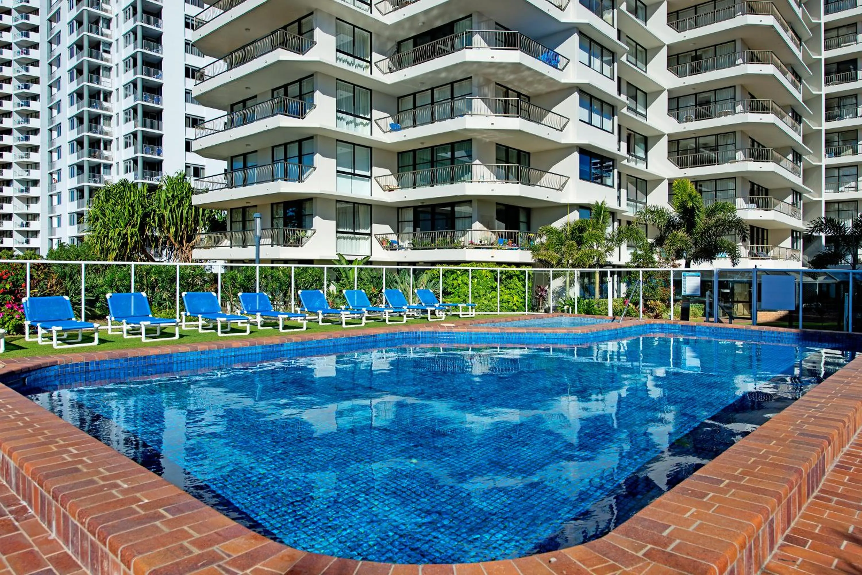 Swimming pool in ULTIQA Beach Haven on Broadbeach