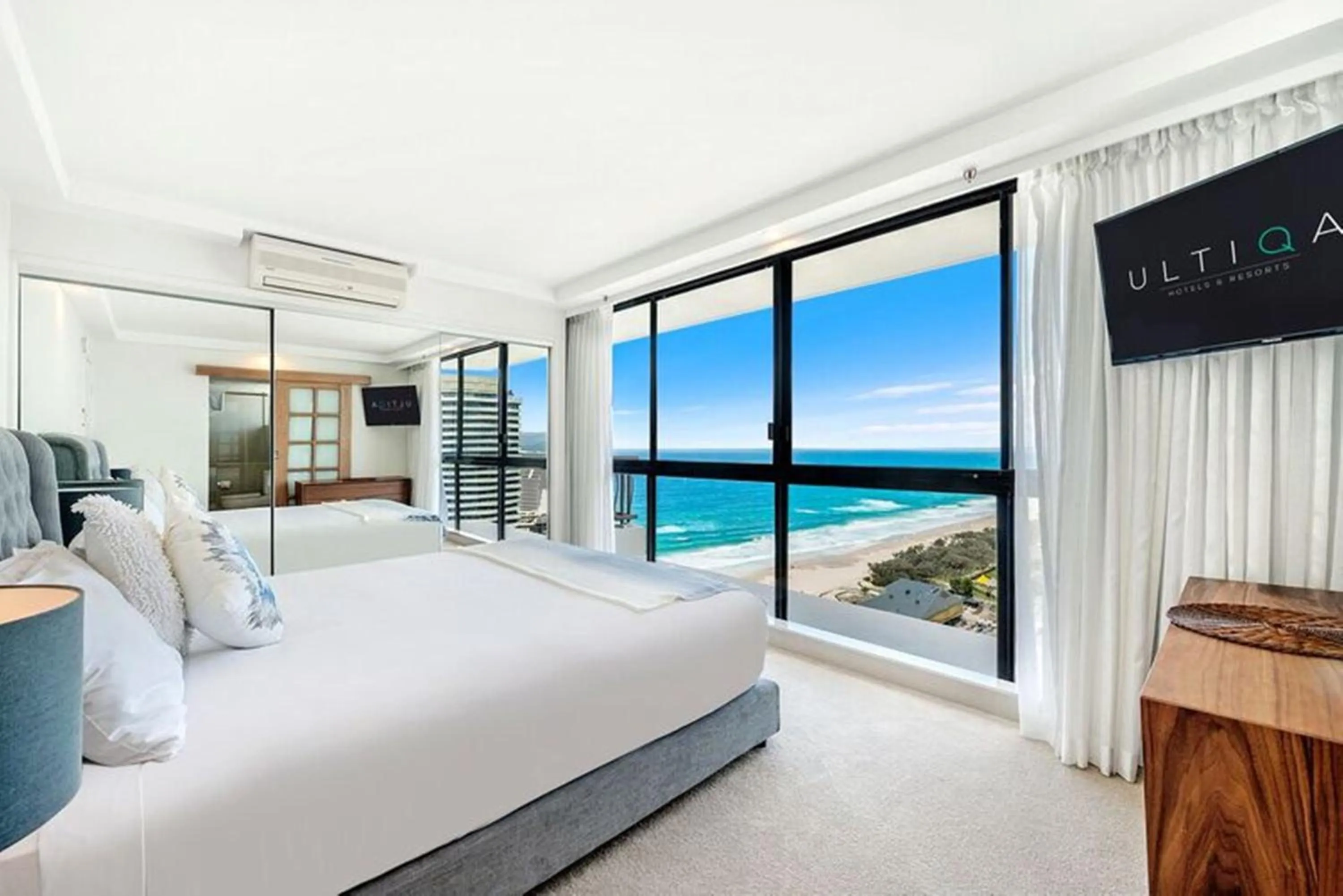 Bed in ULTIQA Beach Haven on Broadbeach