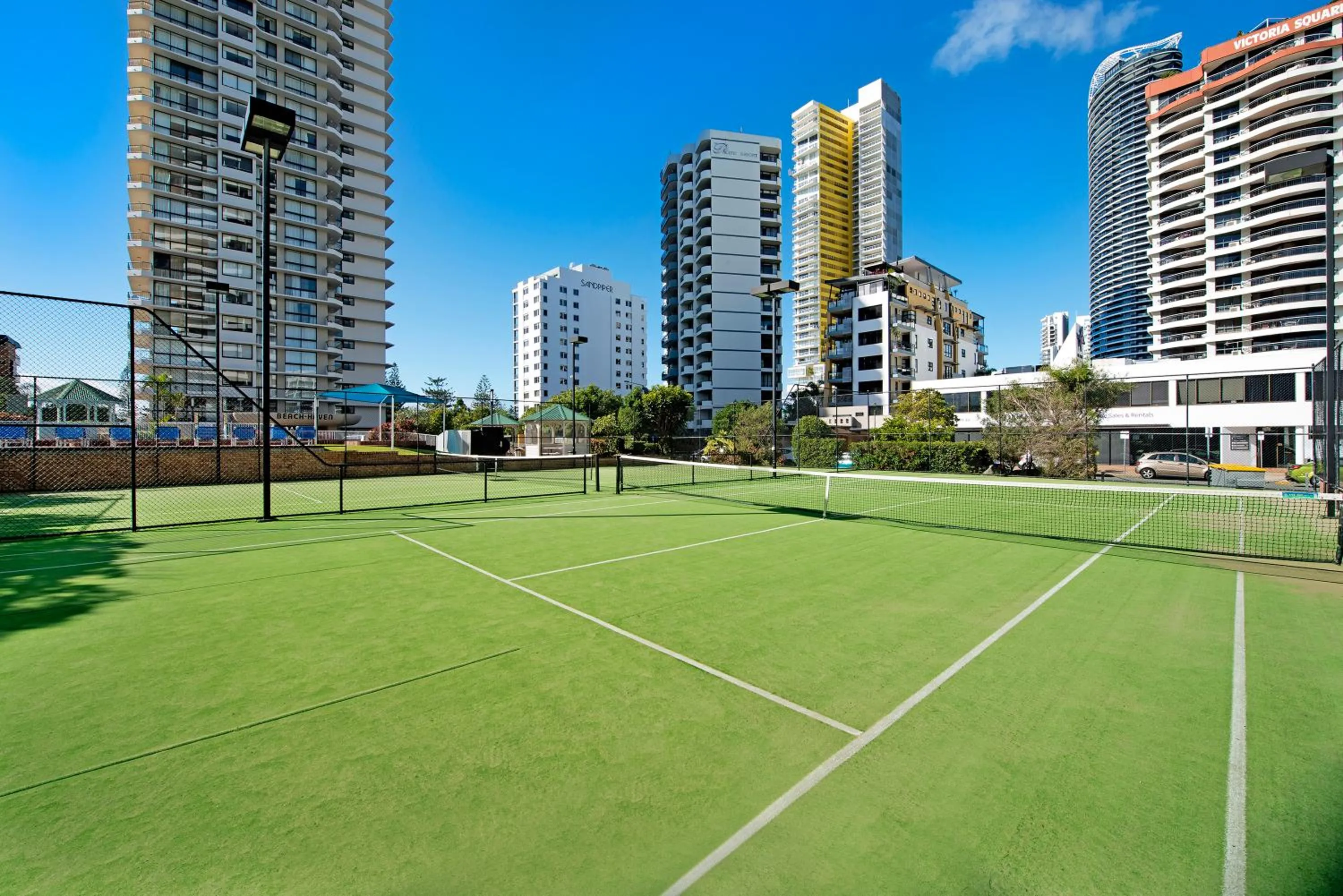 Tennis court in ULTIQA Beach Haven on Broadbeach