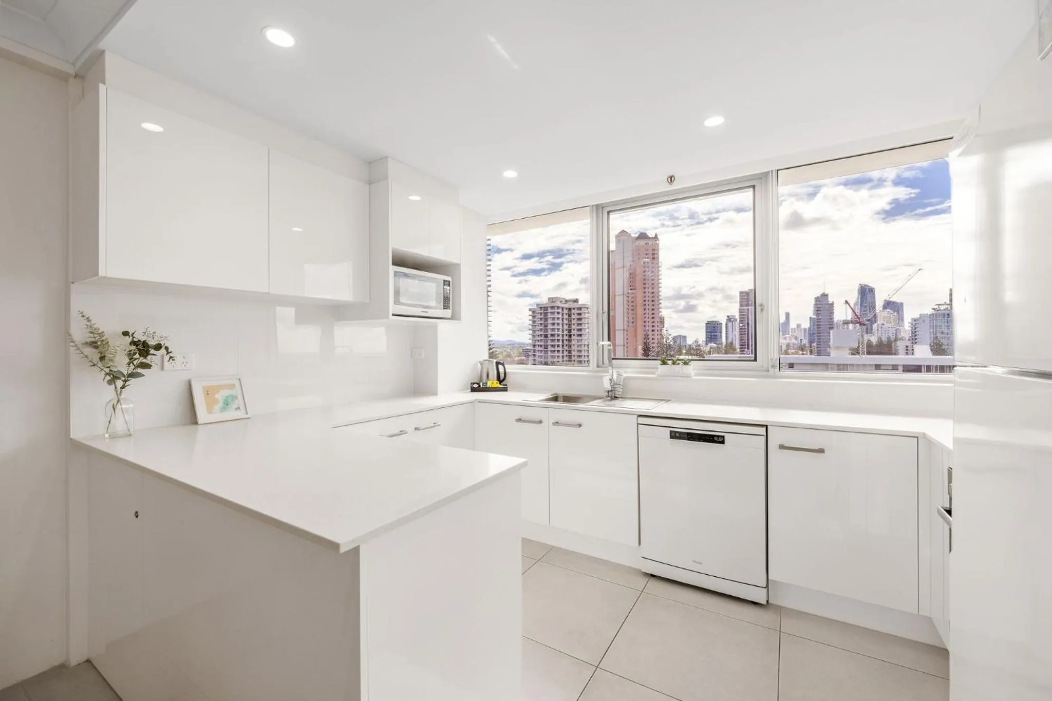 kitchen in ULTIQA Beach Haven on Broadbeach