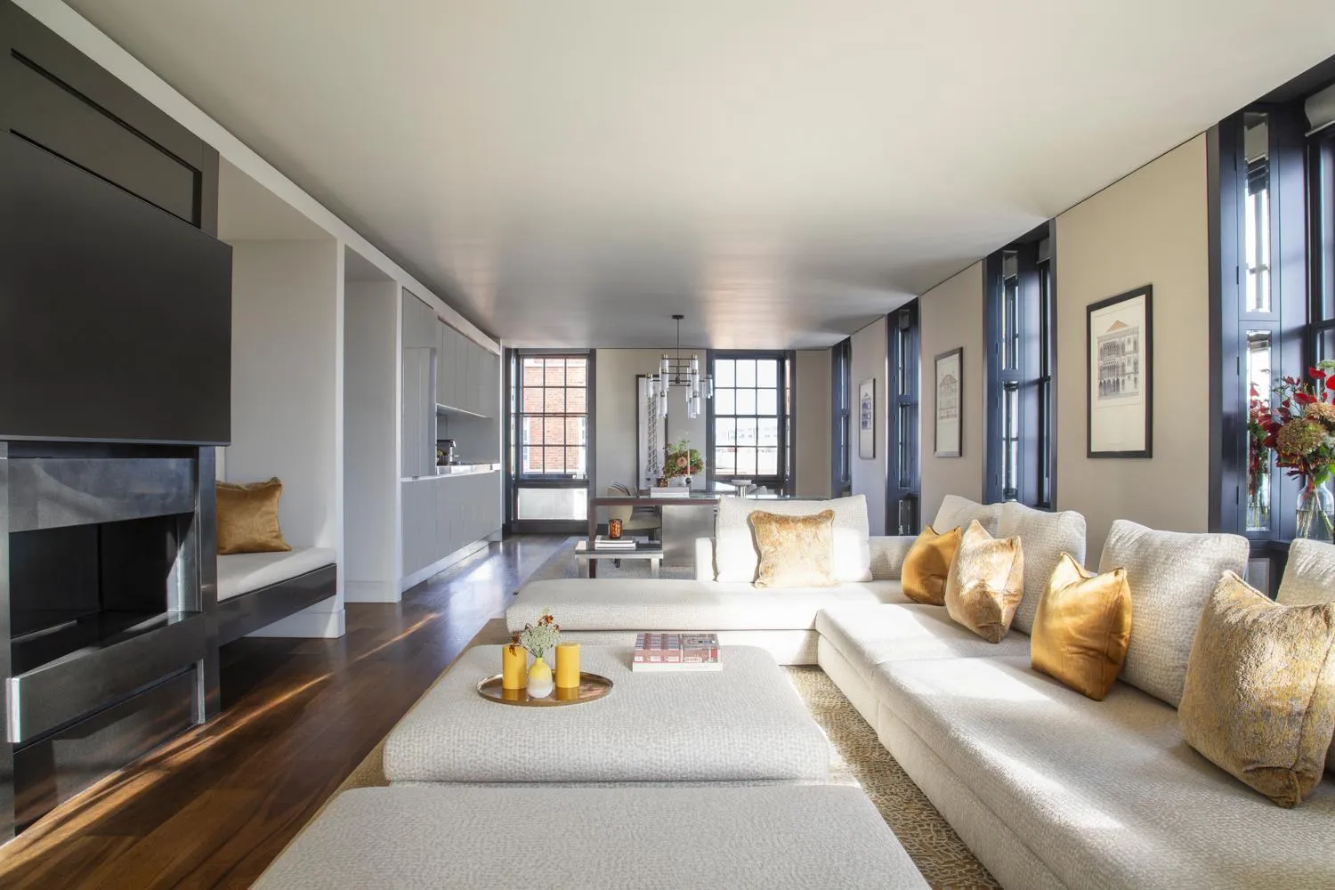 Living room in Grosvenor House Suites