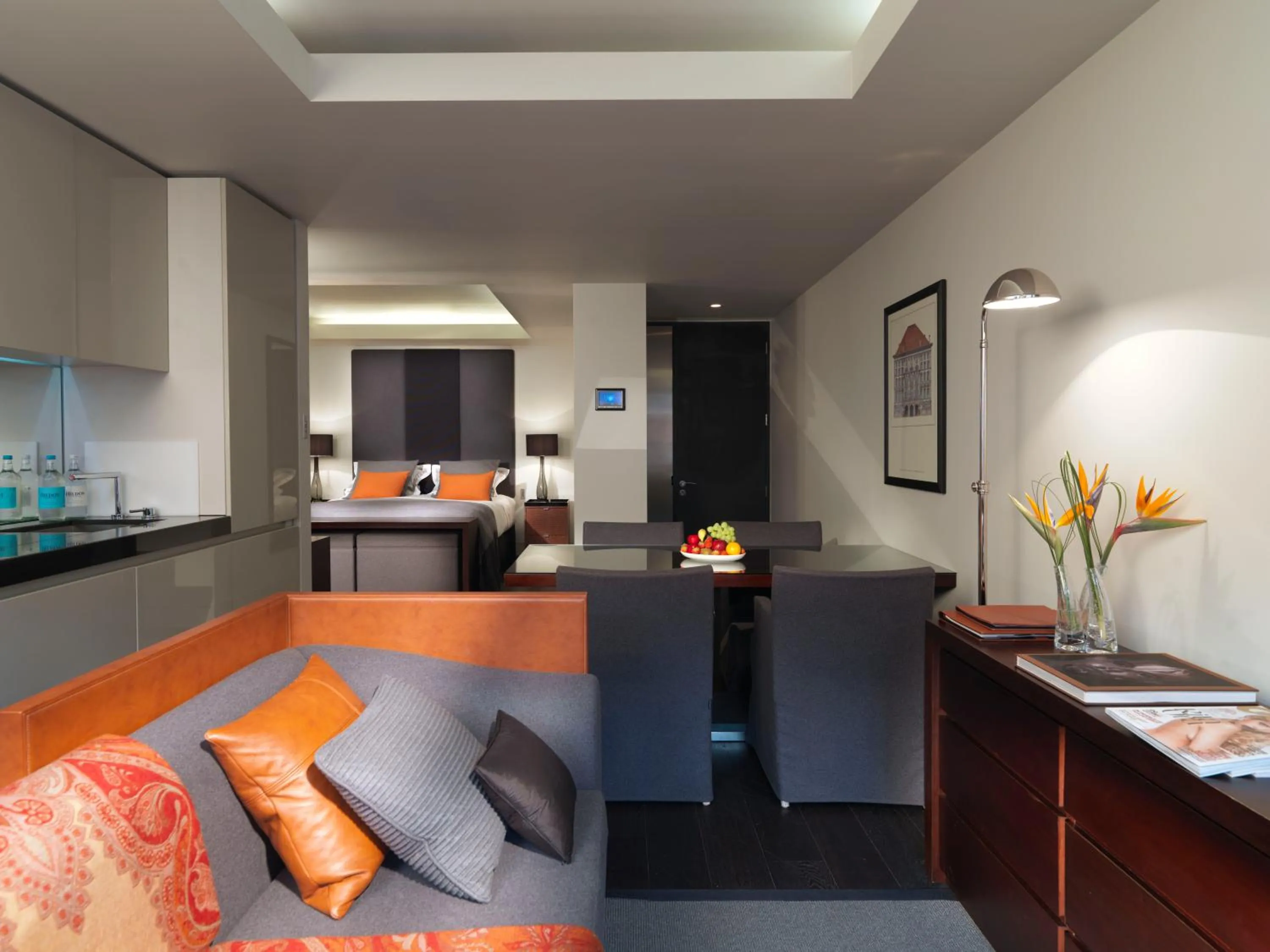 Living room in Grosvenor House Suites