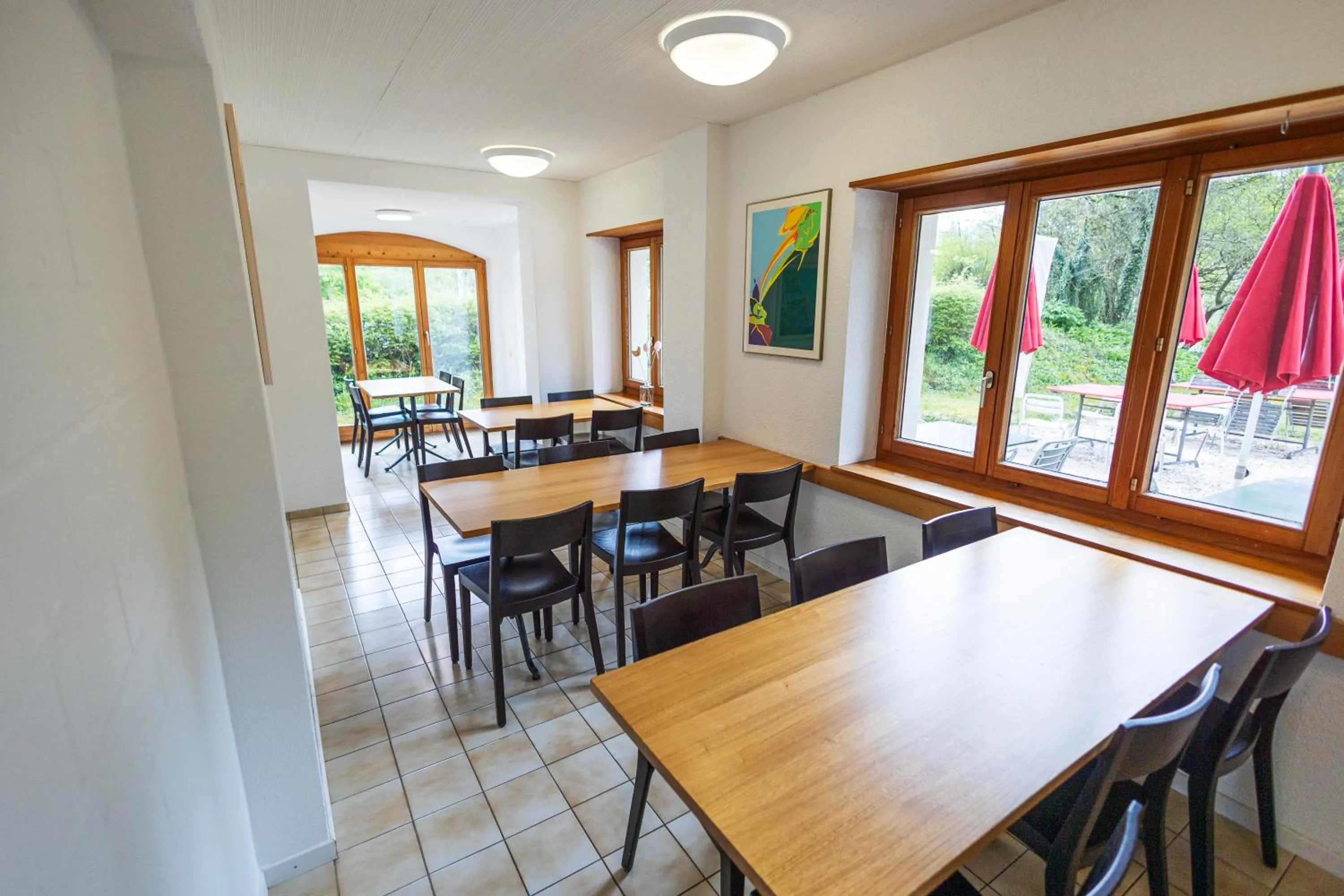 Dining area in Delémont Youth Hostel