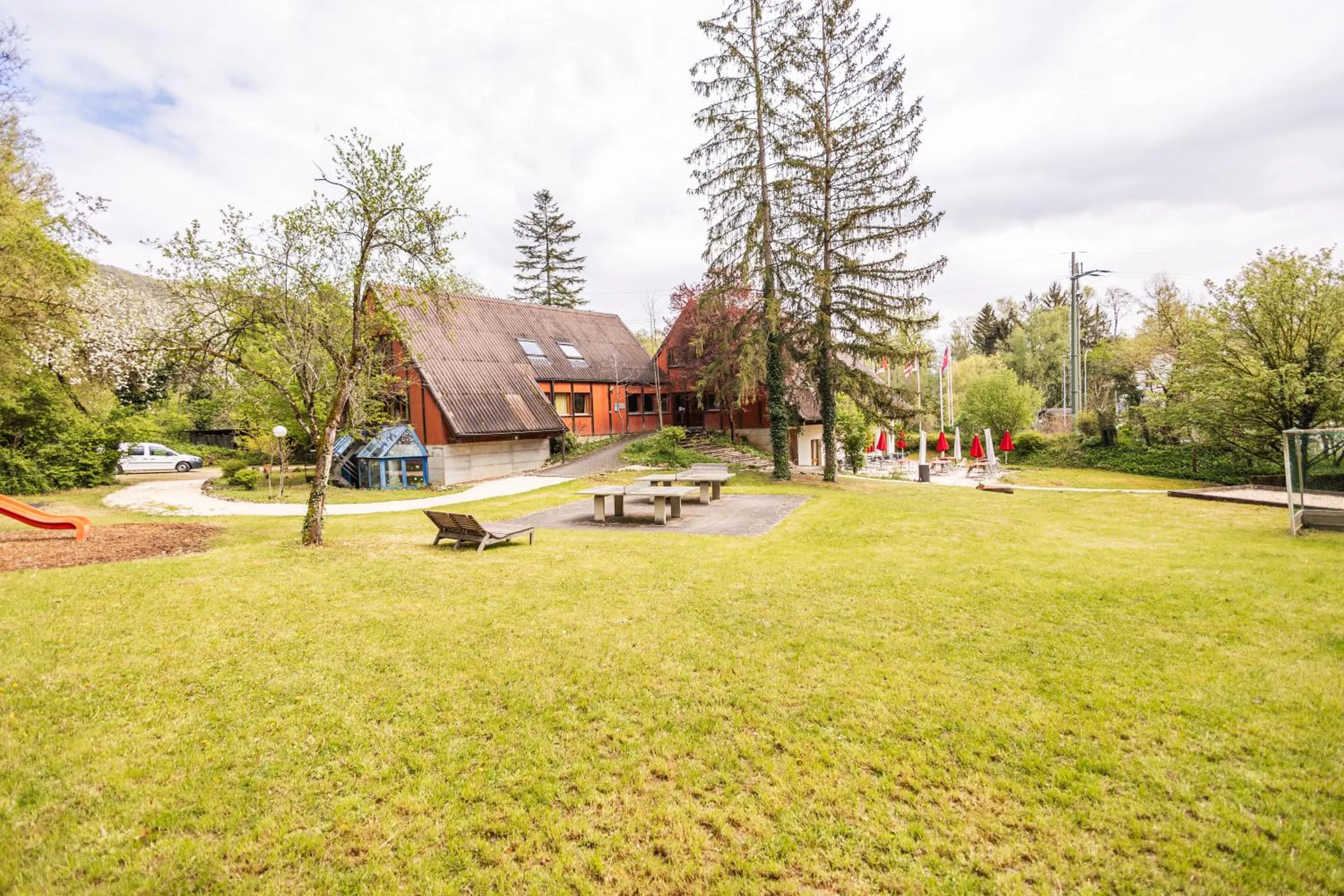 Garden in Delémont Youth Hostel