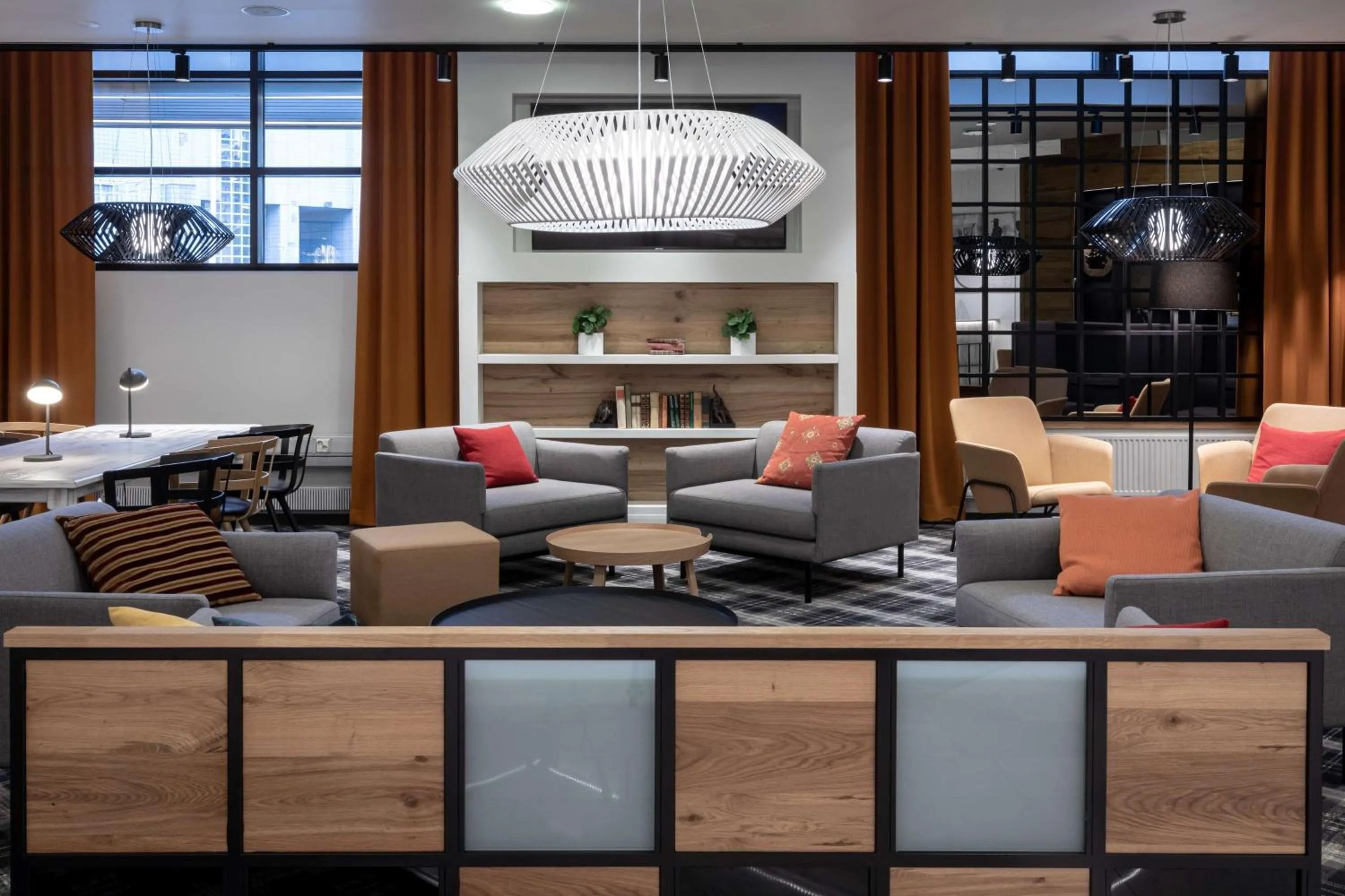 Lobby or reception in Scandic Pasila