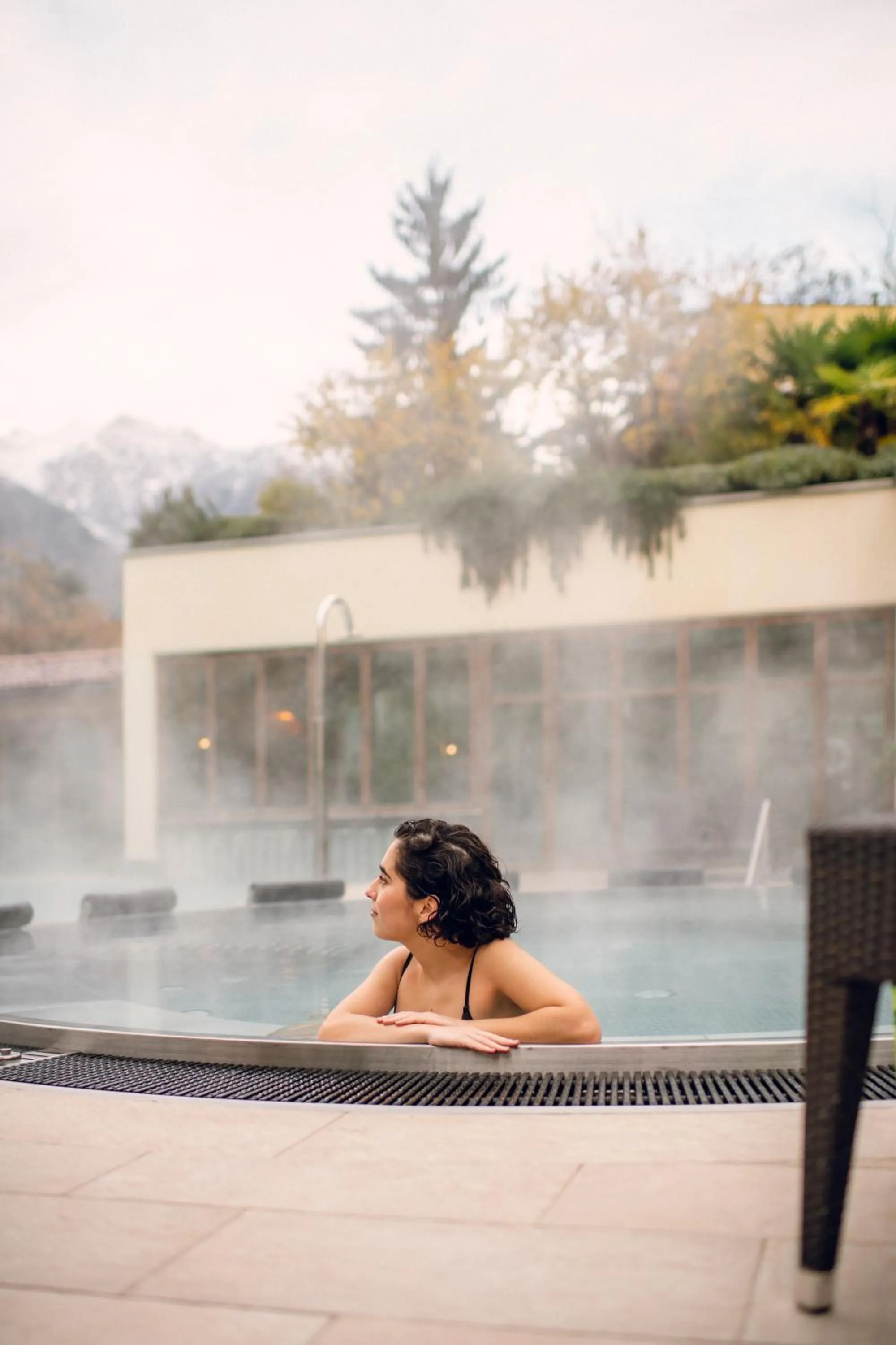 Hot Tub in Hotel Mignon Meran Park & Spa
